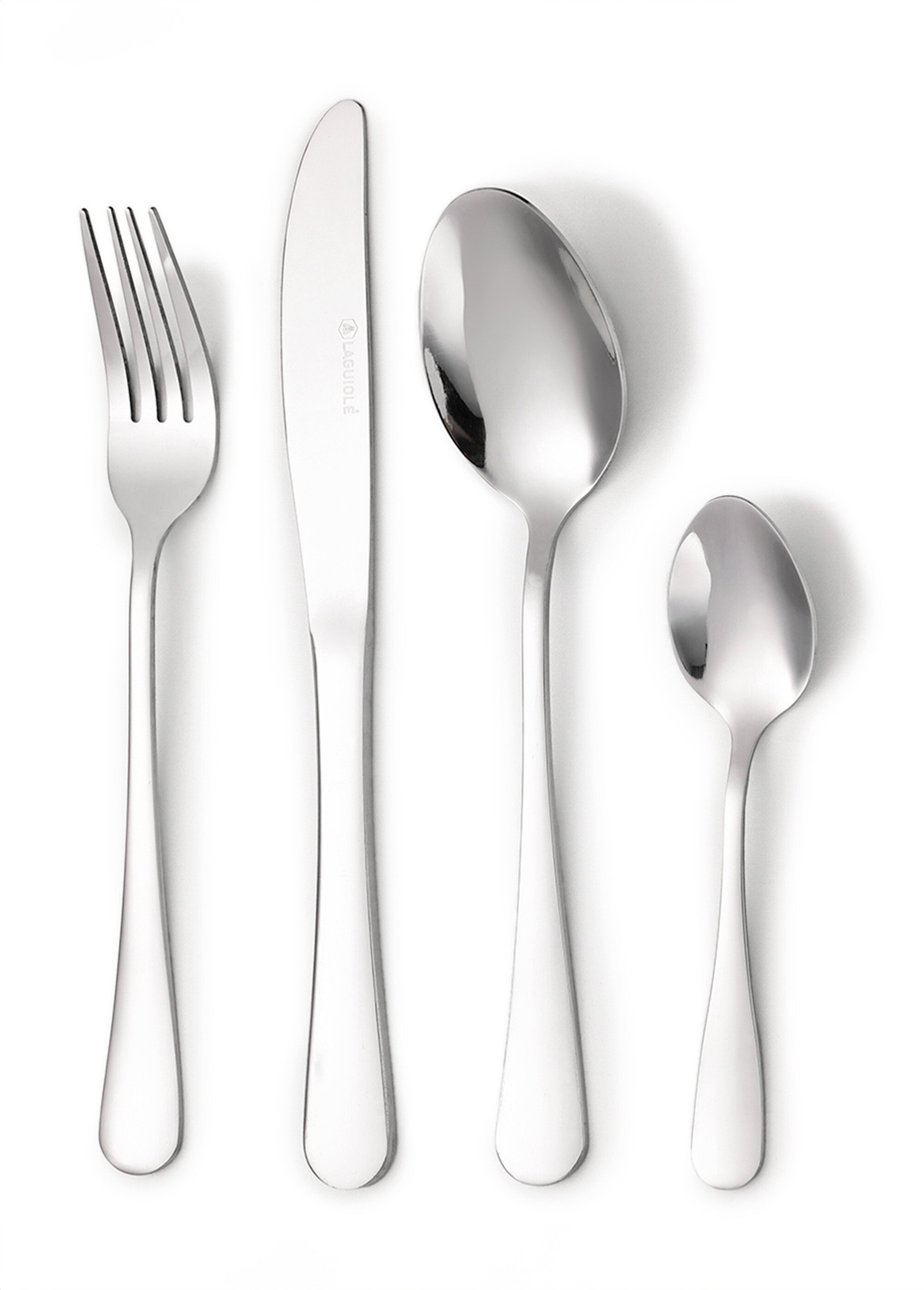 Ménagère 24 pièces inox brillant clair Eclat