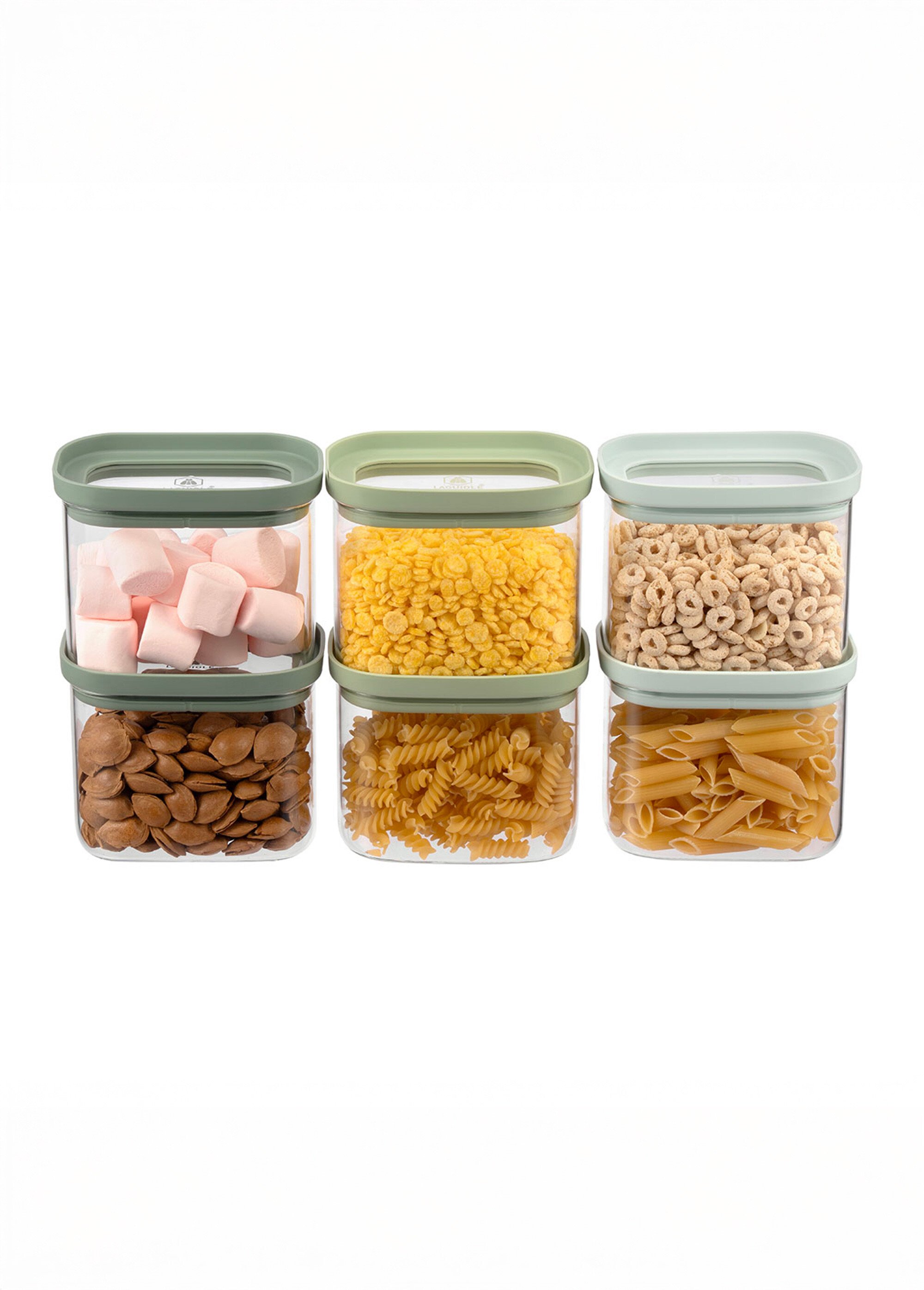 Set 6 petits bocaux de conservation verre Vert 9280085 DE1