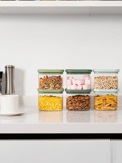 Set 6 petits bocaux de conservation verre Vert 9280085 SI3