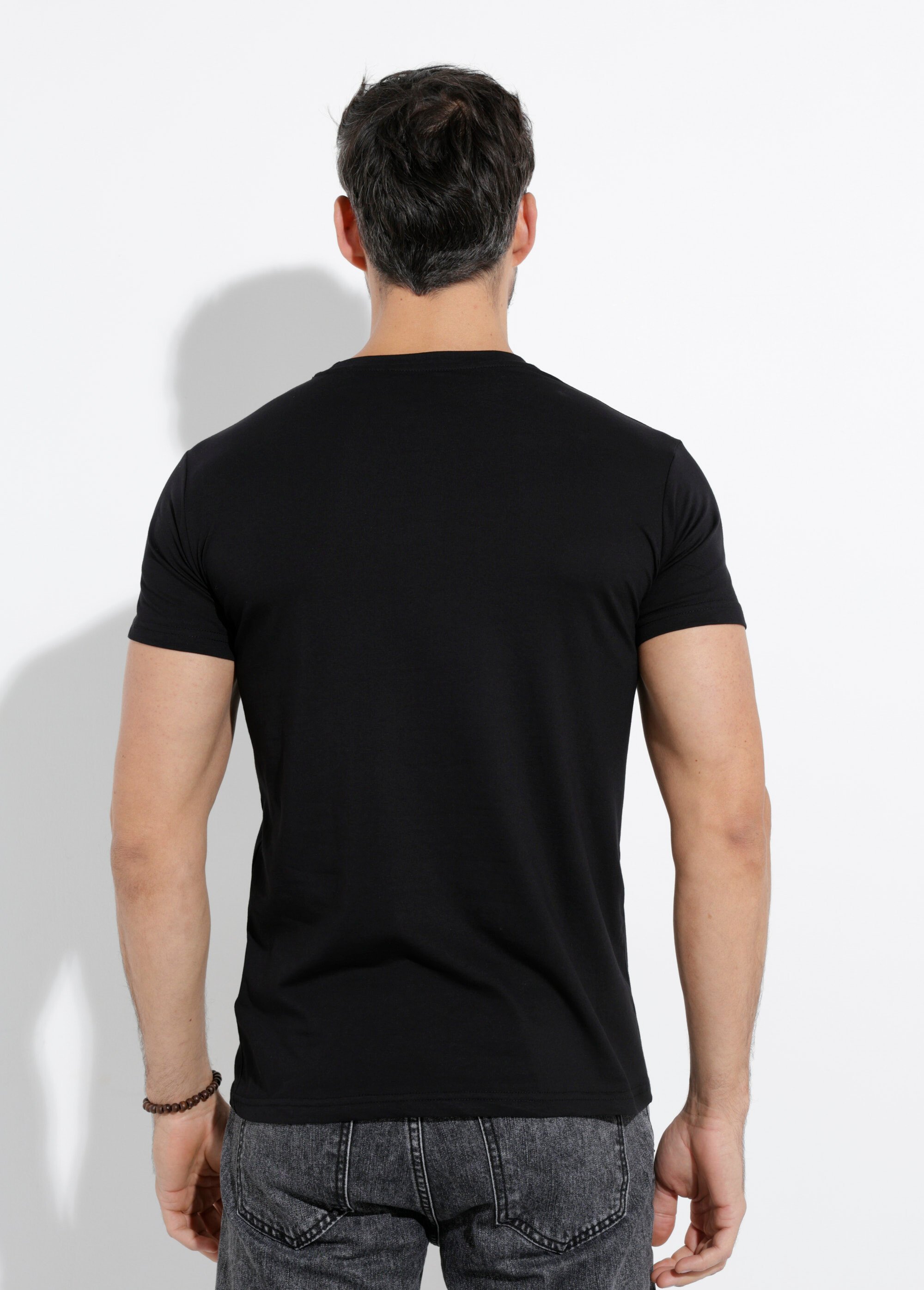 T-shirt col rond coupe ajustée