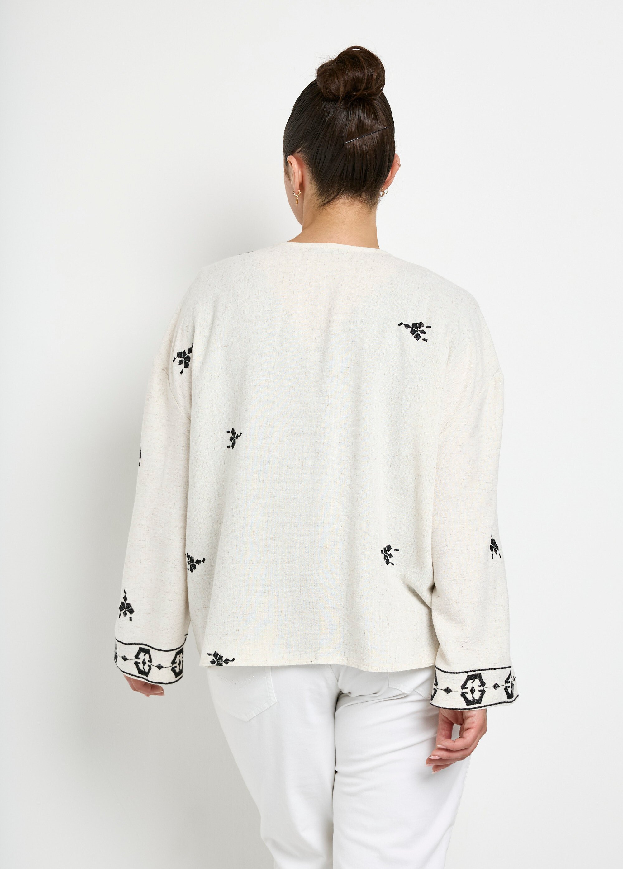 Veste sans manches broderies ethniques
