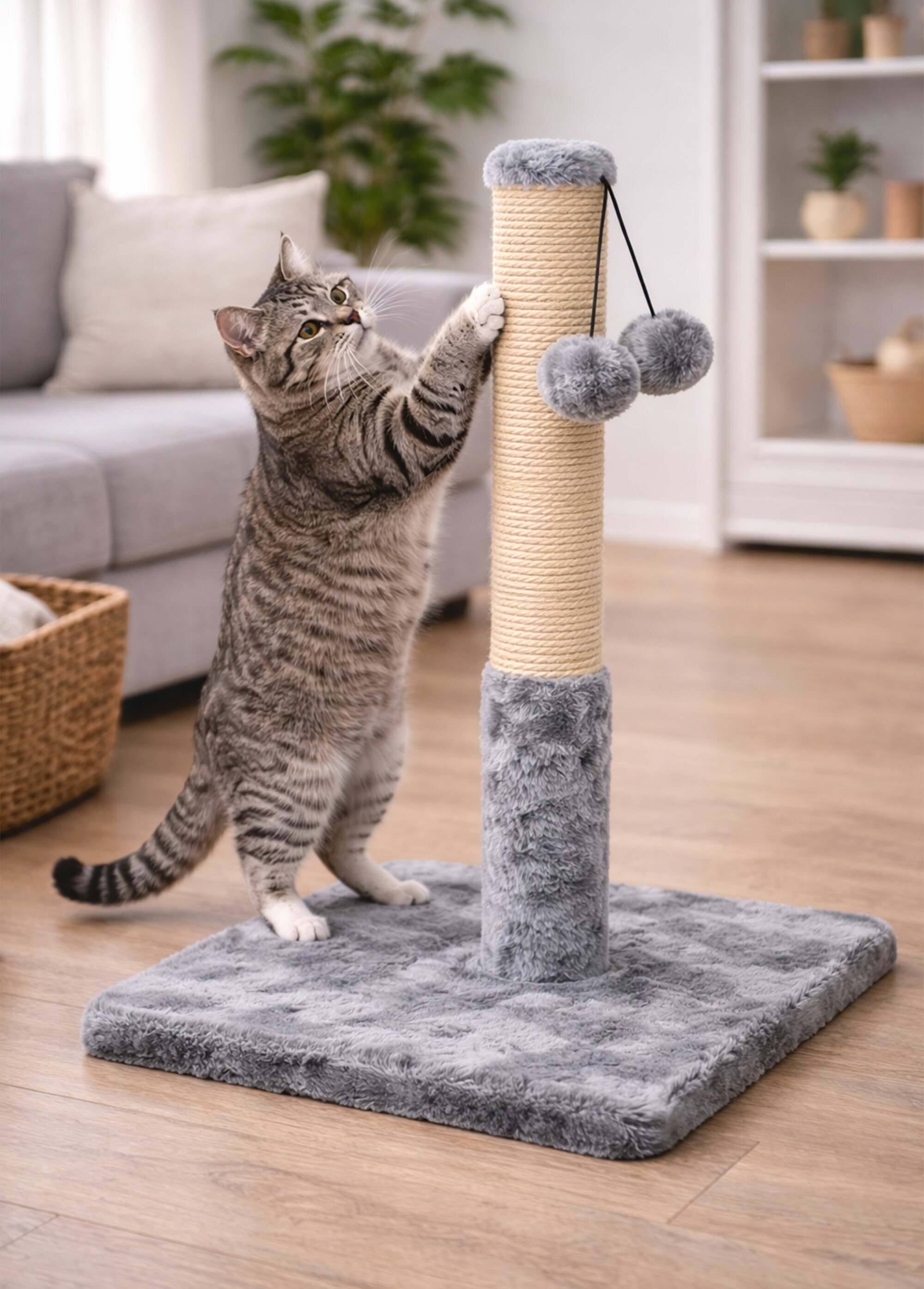 Arbre à chat forme poteau BEIGE RIG-00006106EL SI1