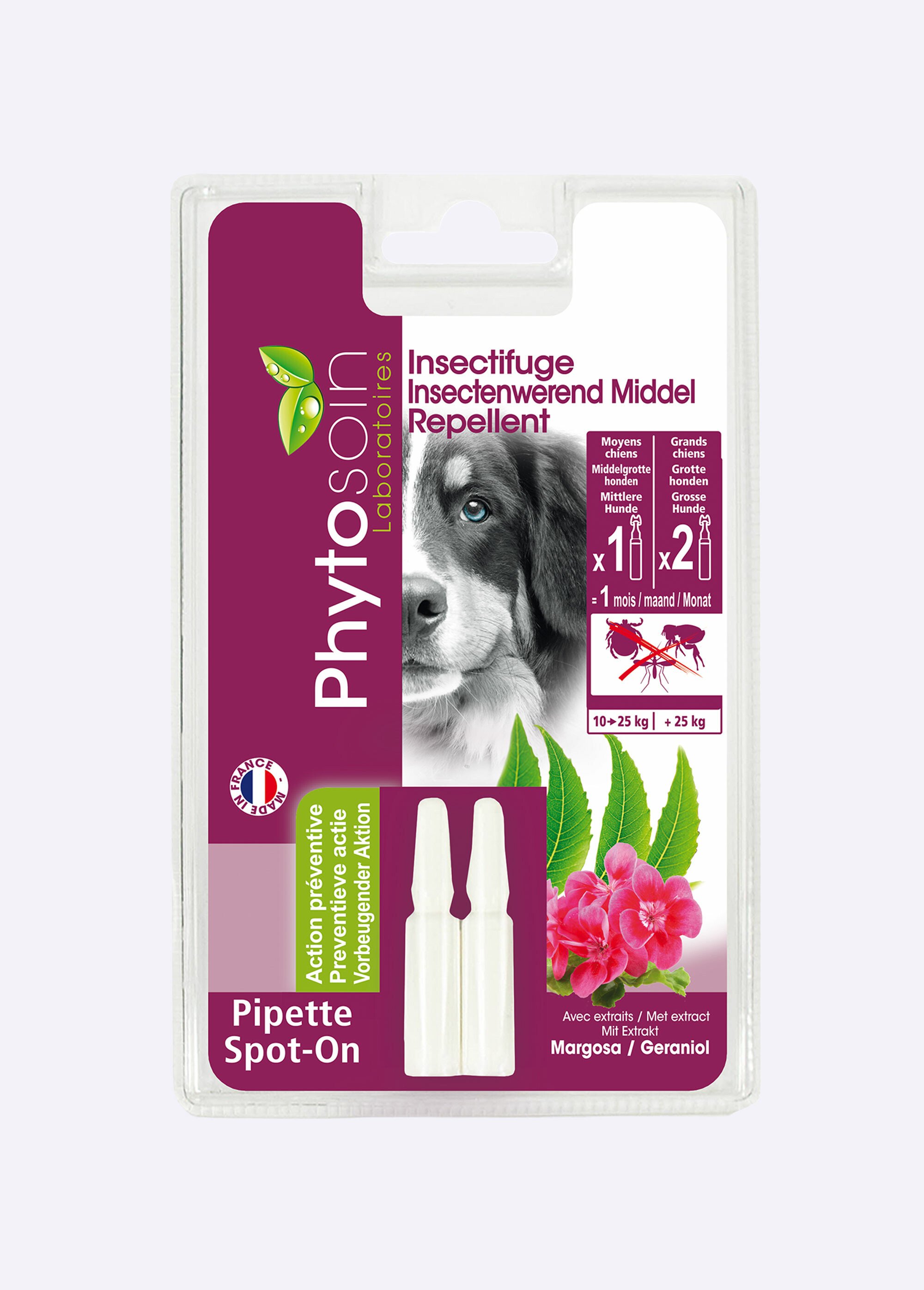 Pipettes insectifuges pour chien ou chiot BLANC RIG-100926313B FA1