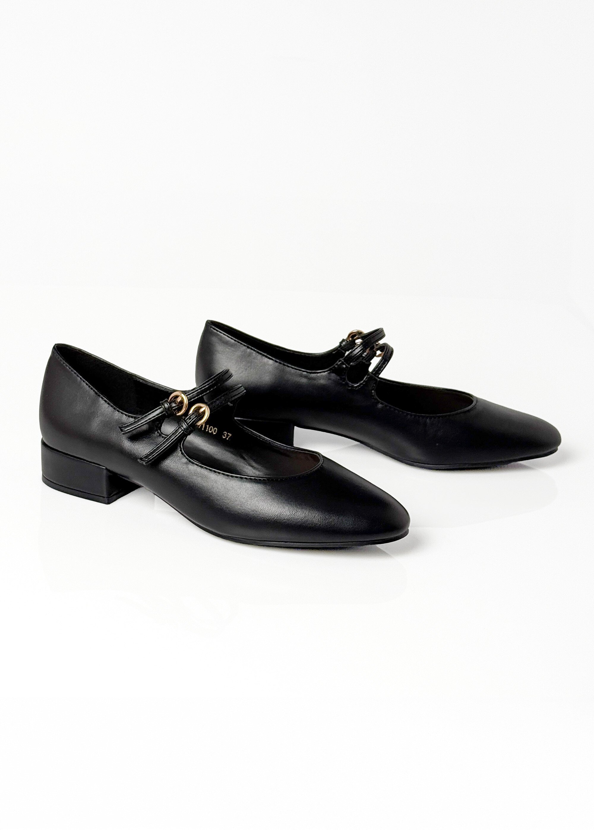 Ballerines babies à brides, simili cuir