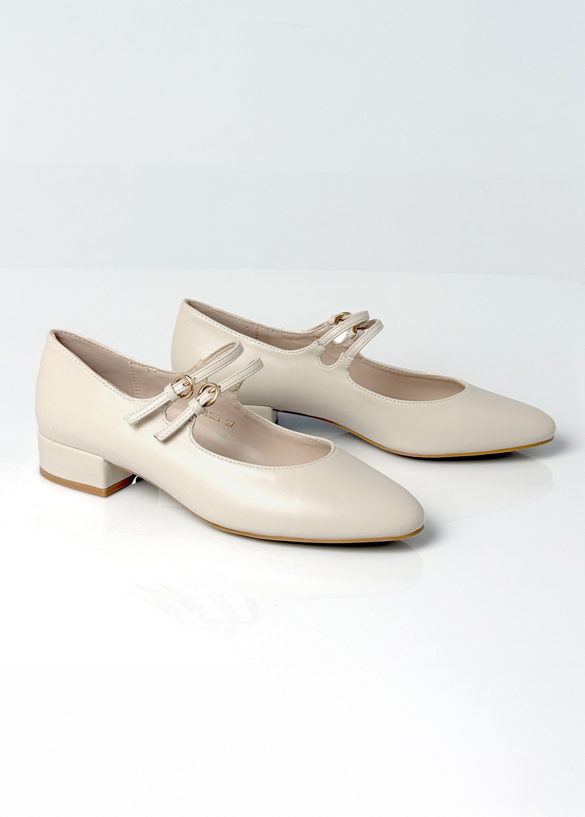 Ballerines babies à brides, simili cuir