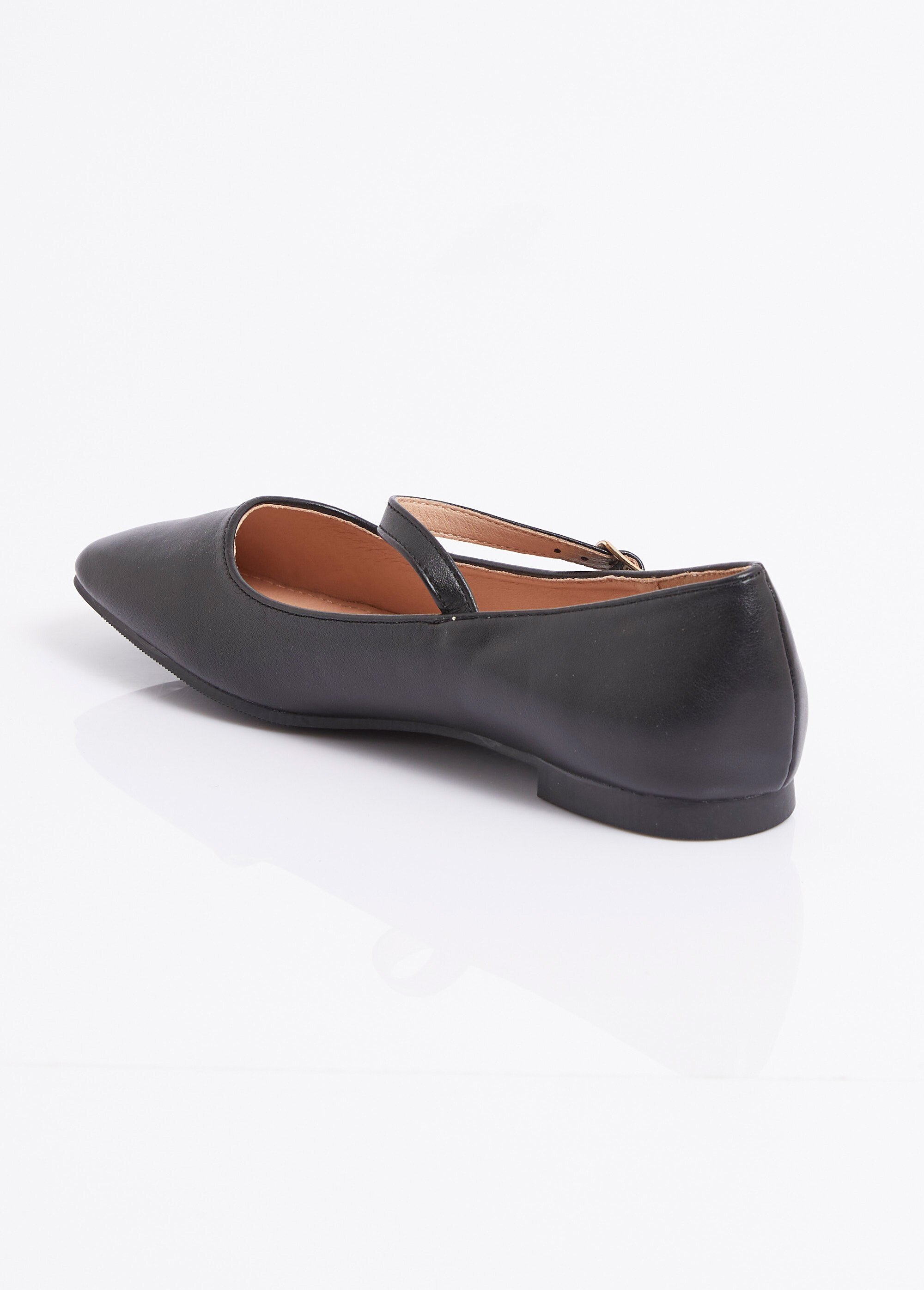 Ballerines babies plates avec bout carré