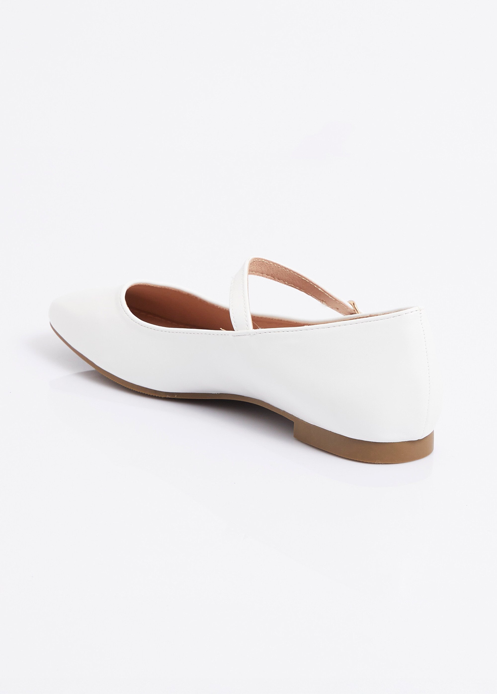 Ballerines babies plates avec bout carré