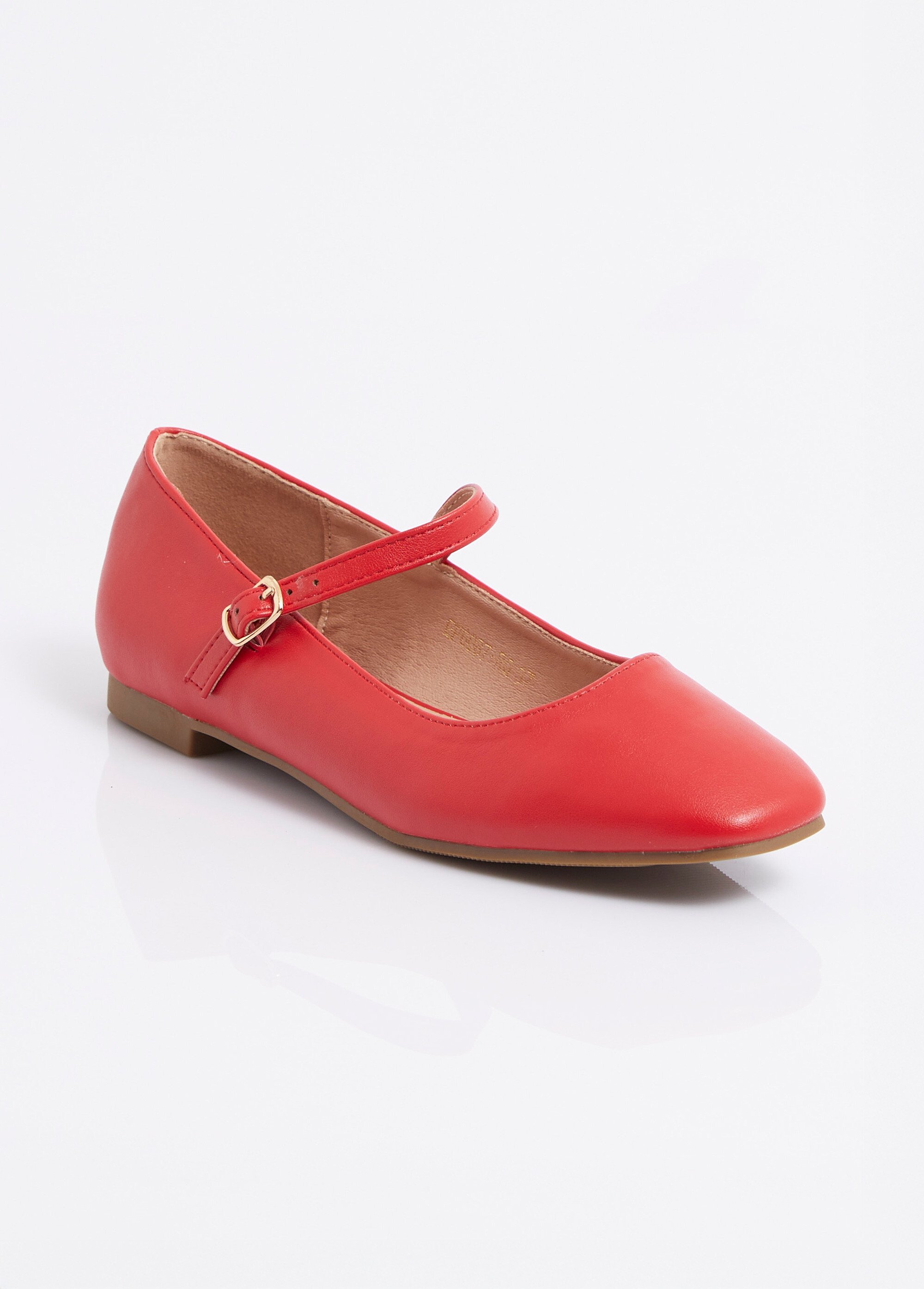 Ballerines babies plates avec bout carré