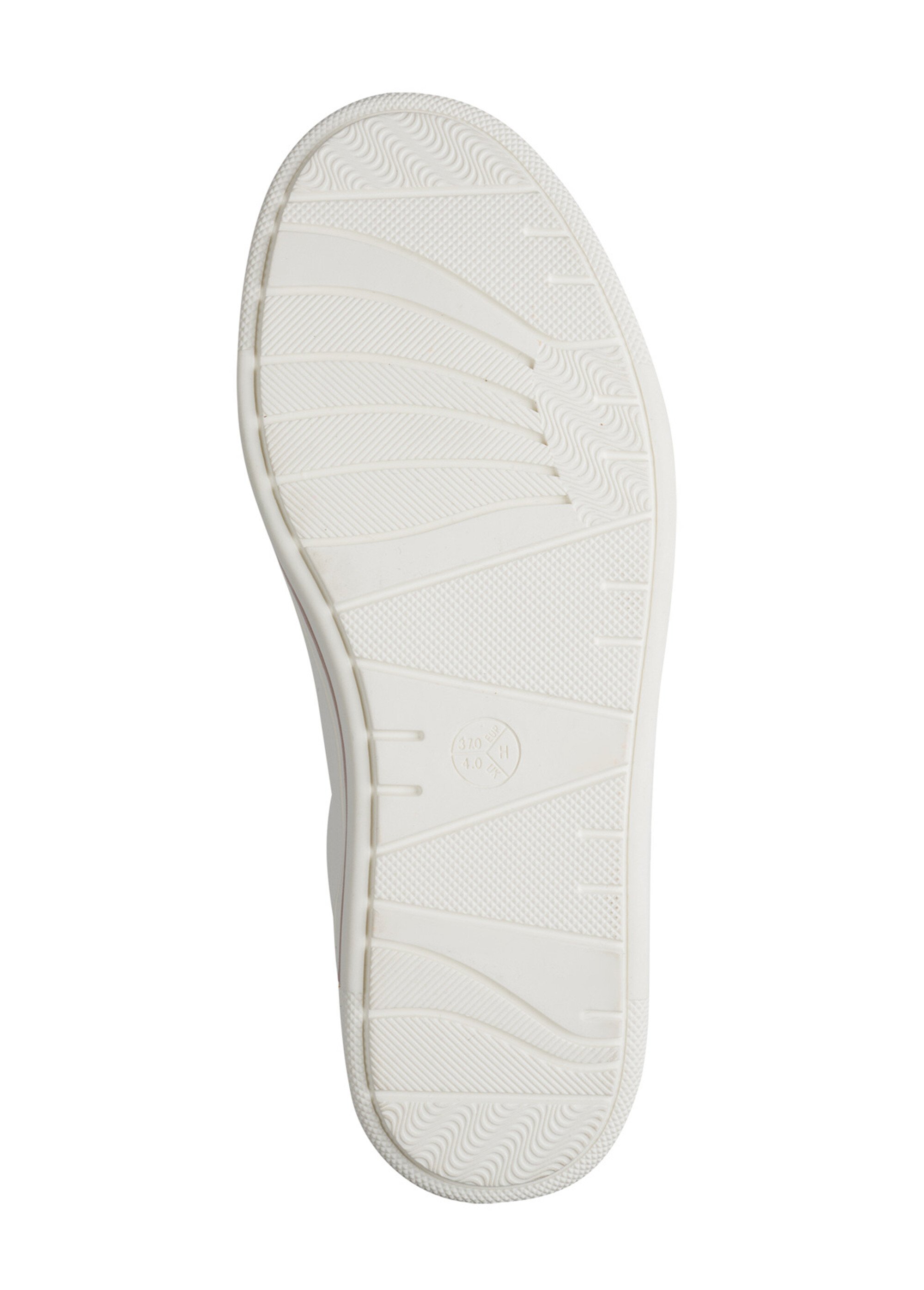 Baskets avec lacets élastiqués et zips Femme Blanc JAN82366042 UN1