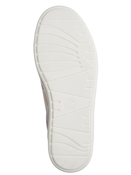 Baskets fleuries lacets élastiqués + zips Femme FLEURS JAN82366142 UN1