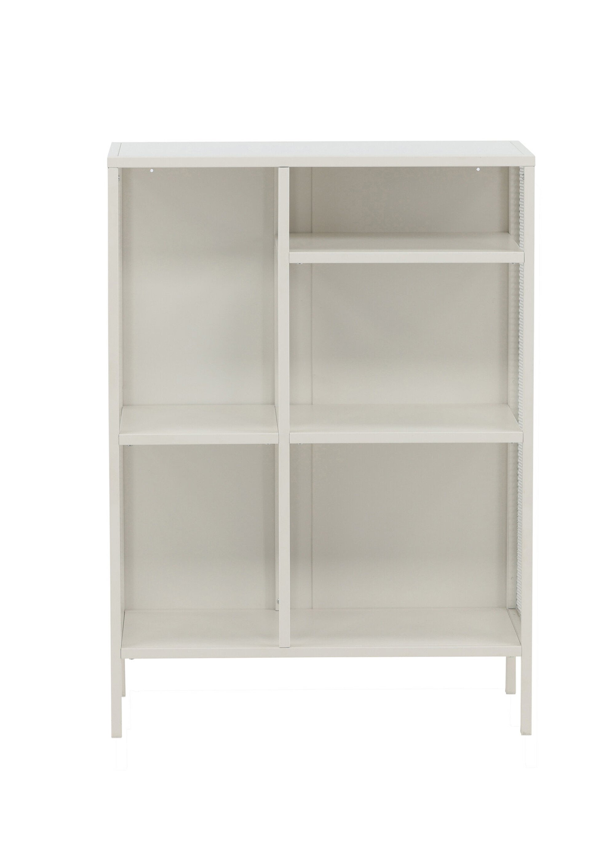 Bibliothèque ouverte, cotés grillagés BLANC VEN-15357 DE1