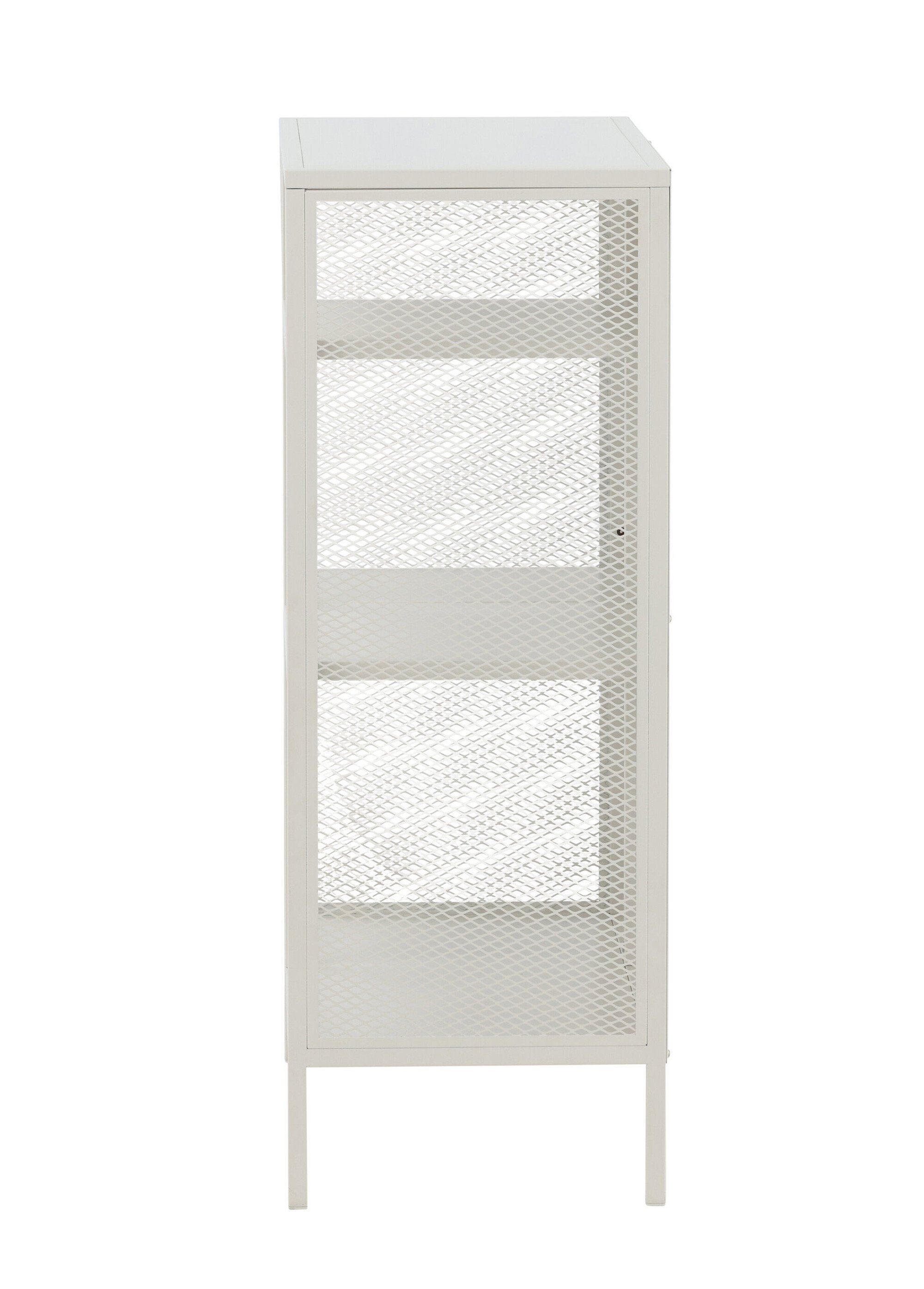 Bibliothèque ouverte, cotés grillagés BLANC VEN-15357 DE2