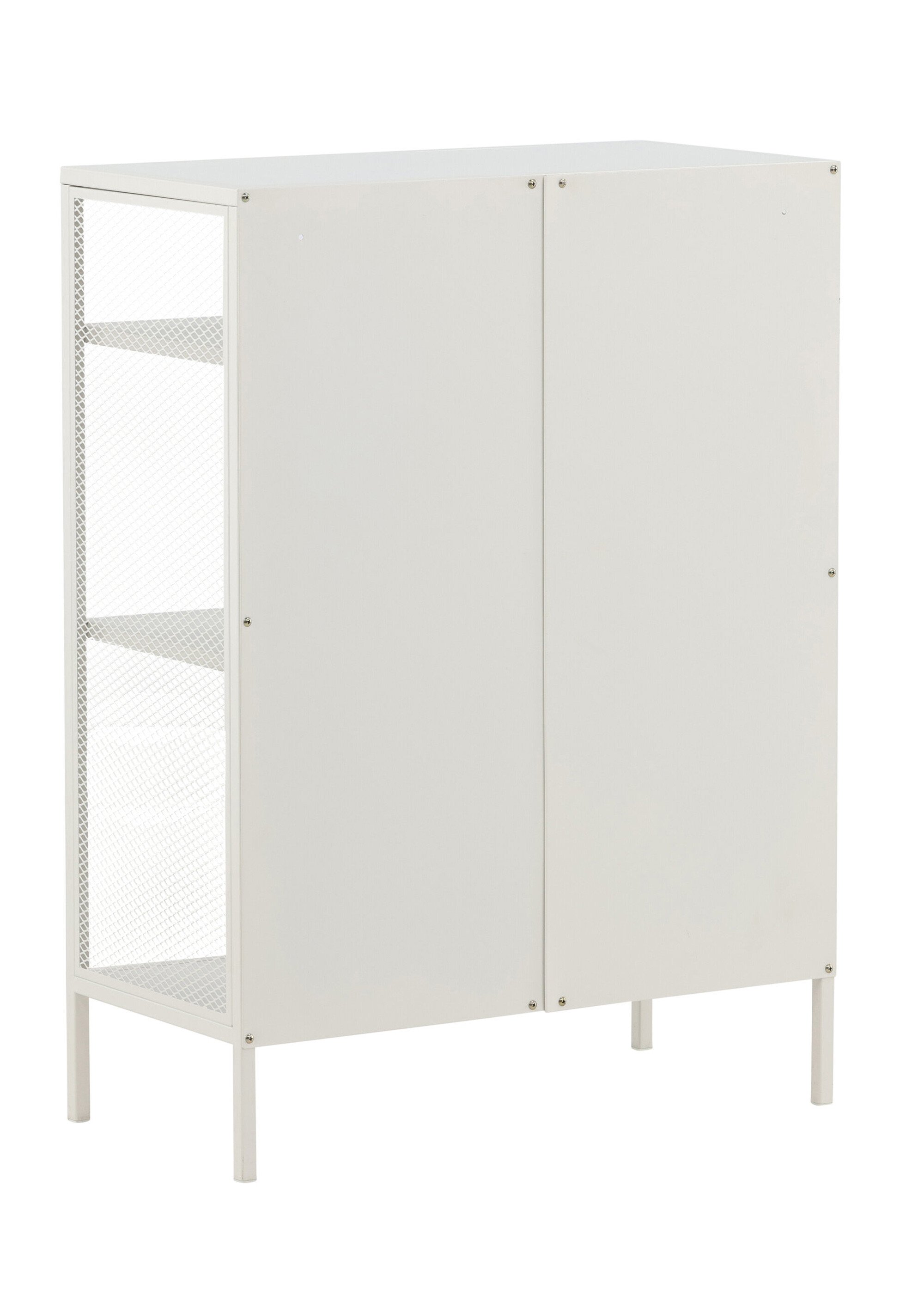 Bibliothèque ouverte, cotés grillagés BLANC VEN-15357 DO1