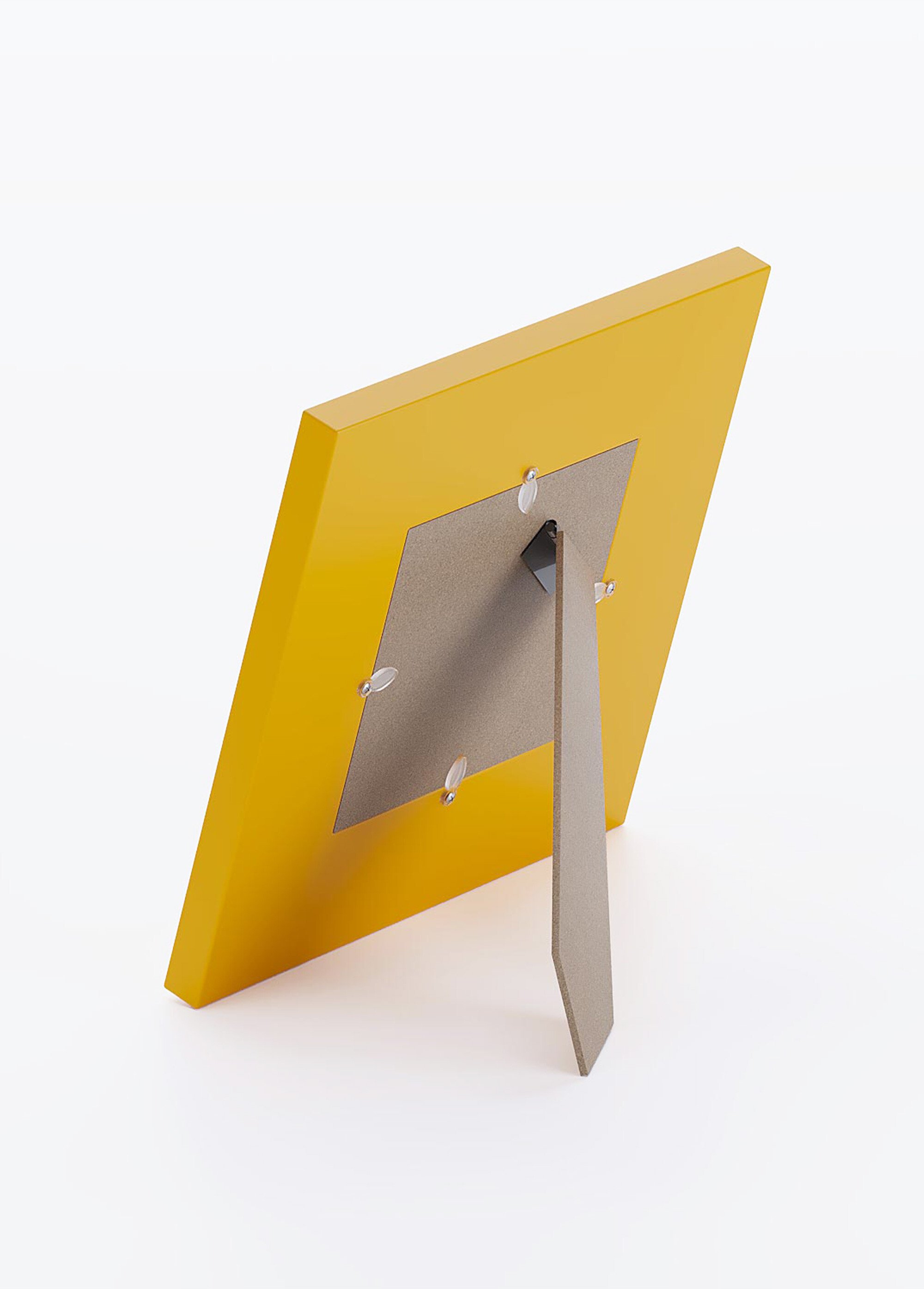 Cadre photo à poser, motif ondulations Jaune POT-VALENCIA DR1