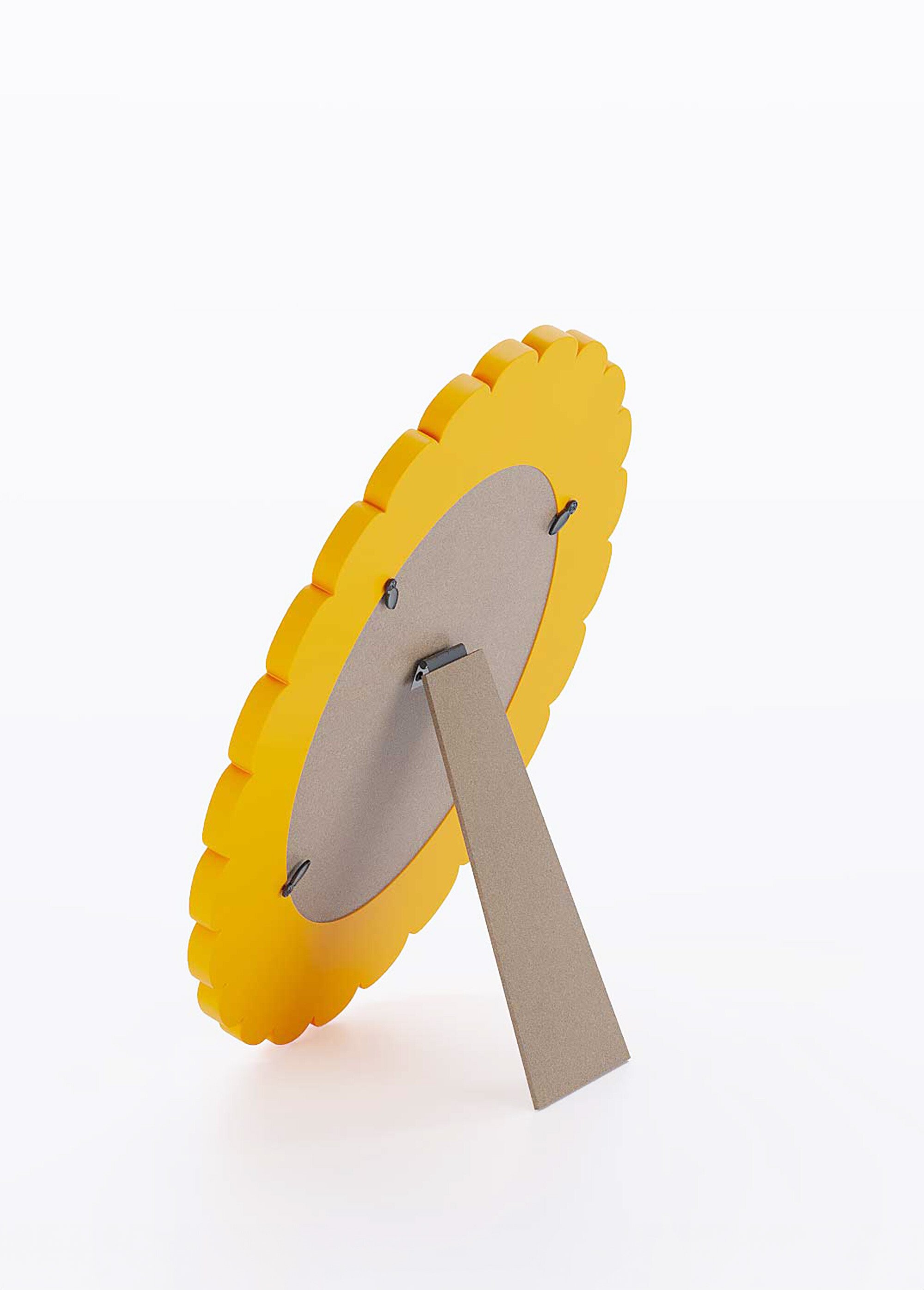 Cadre photo ovale à poser, décor vintage Jaune POT-VENDOME DR1