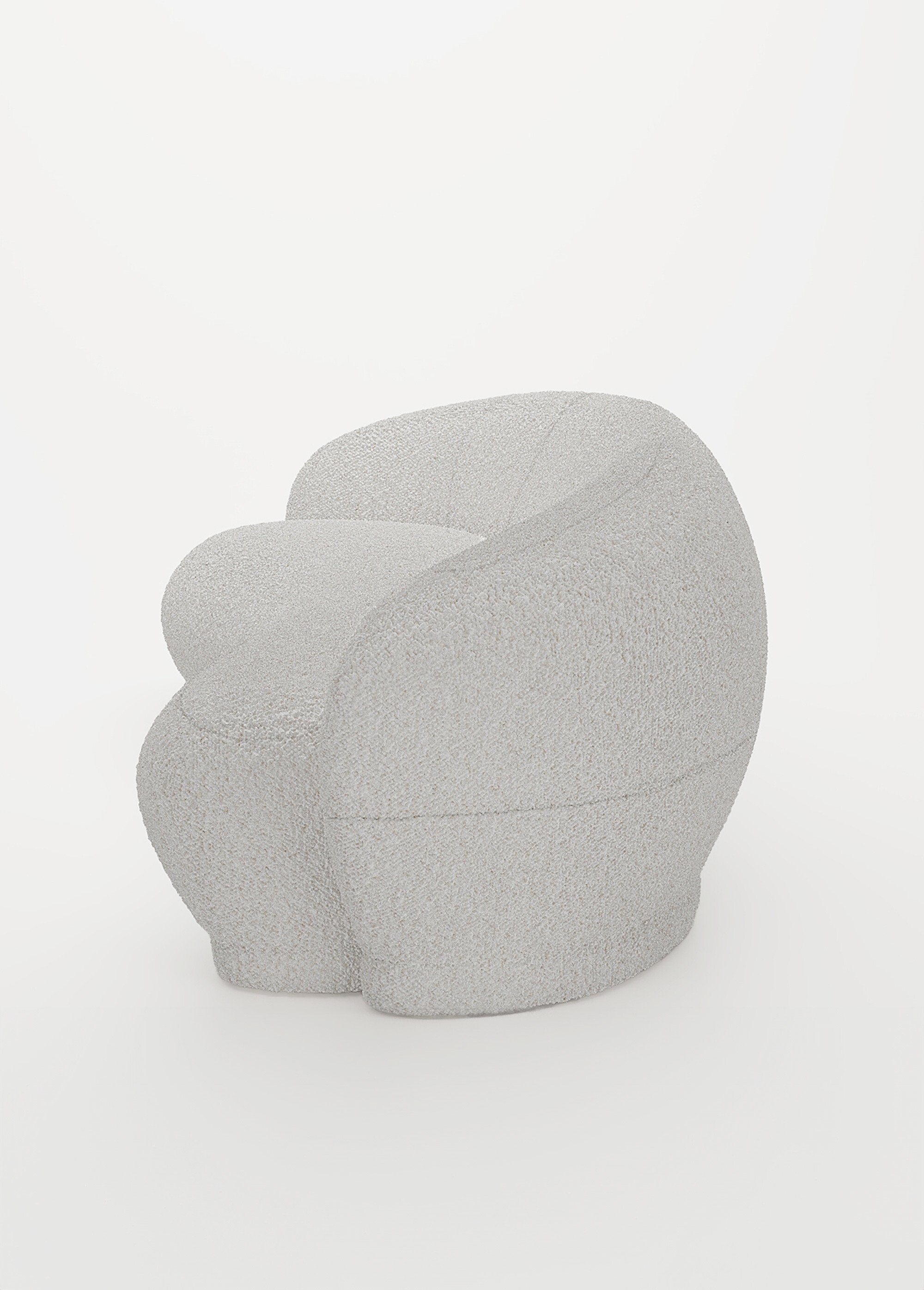 Canapé design minimaliste en tissu BLANC POT-BIANCA DR1