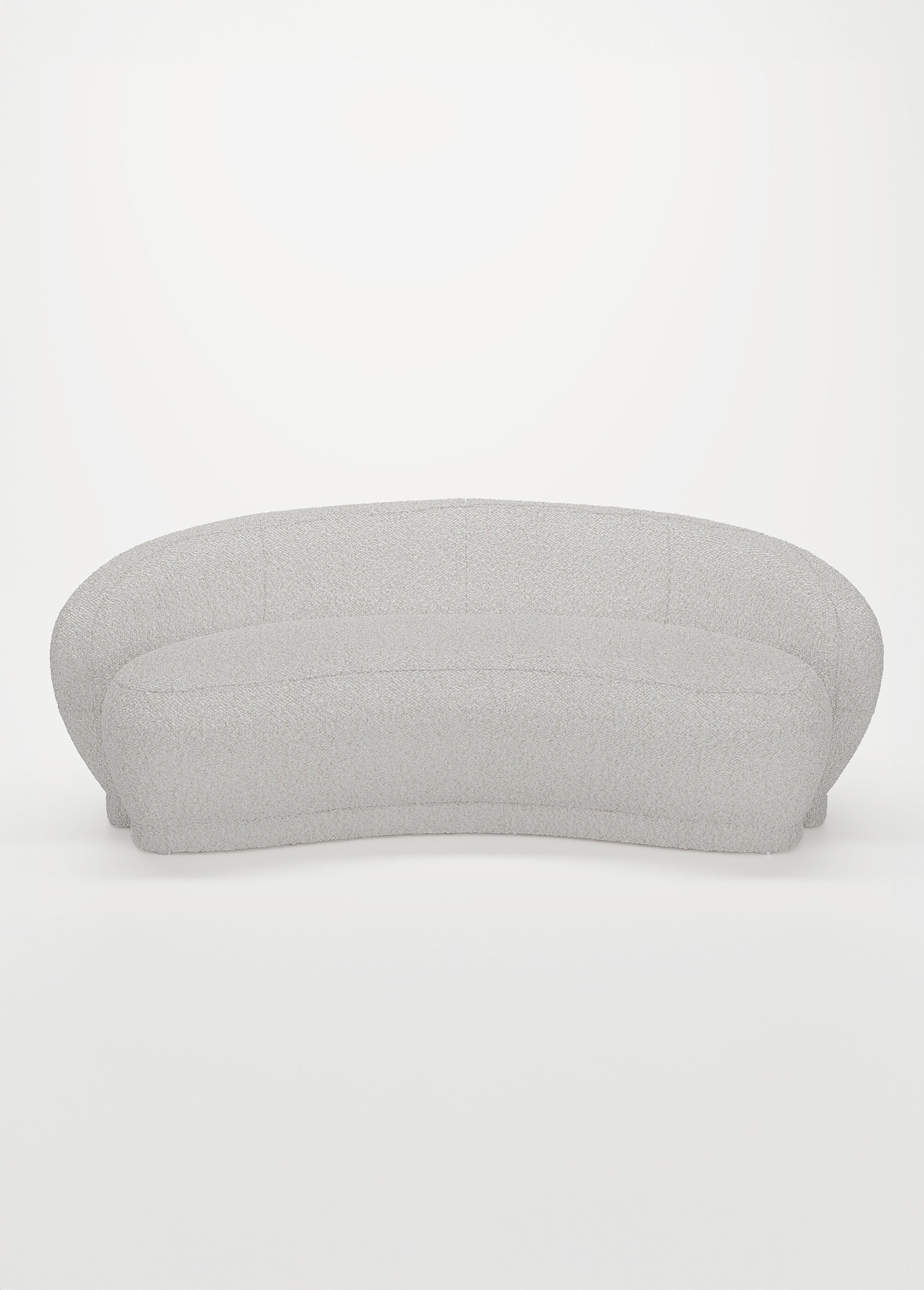 Canapé design minimaliste en tissu BLANC POT-BIANCA FA2