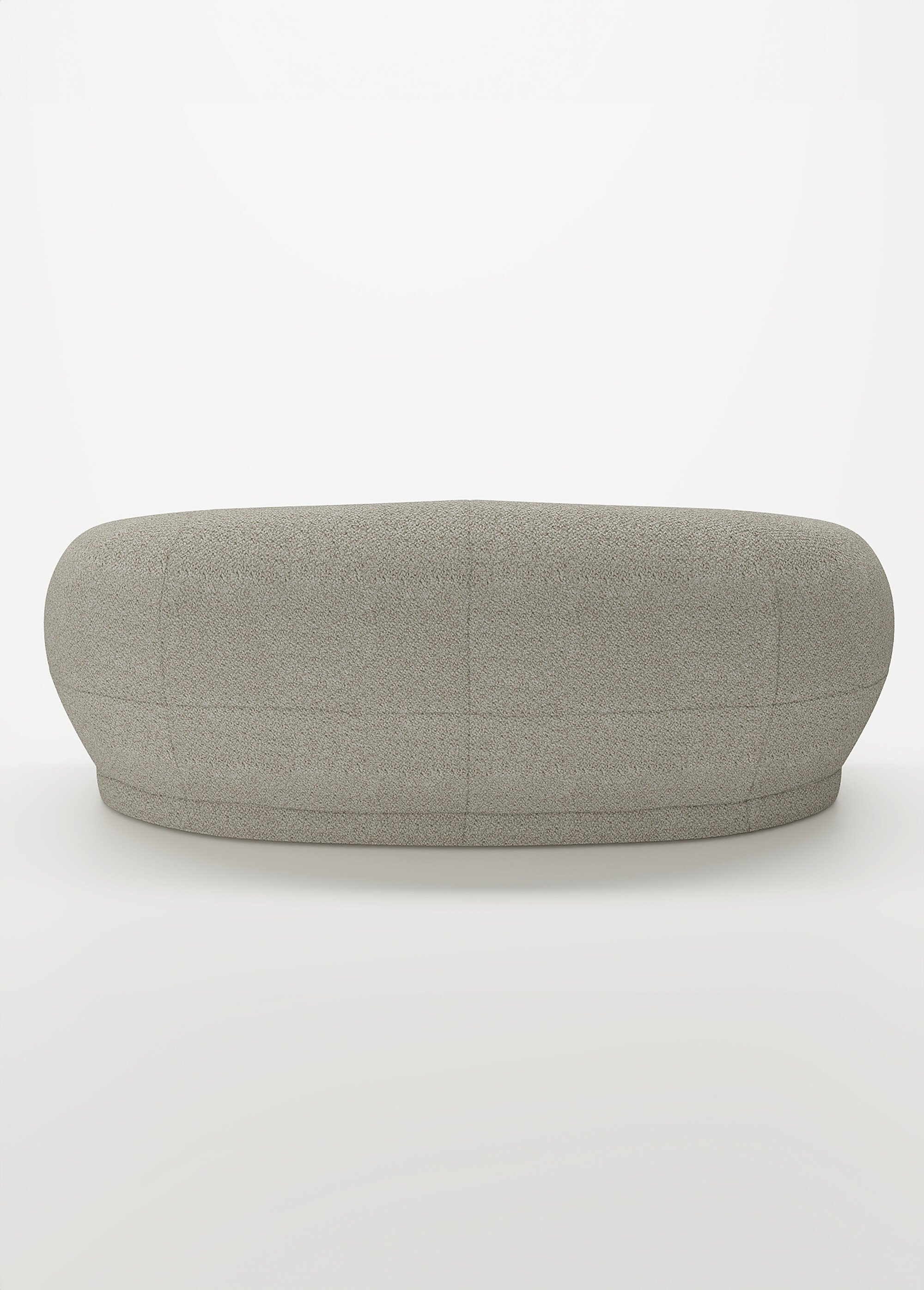 Canapé design minimaliste en tissu BEIGE POT-BIANCA DO1