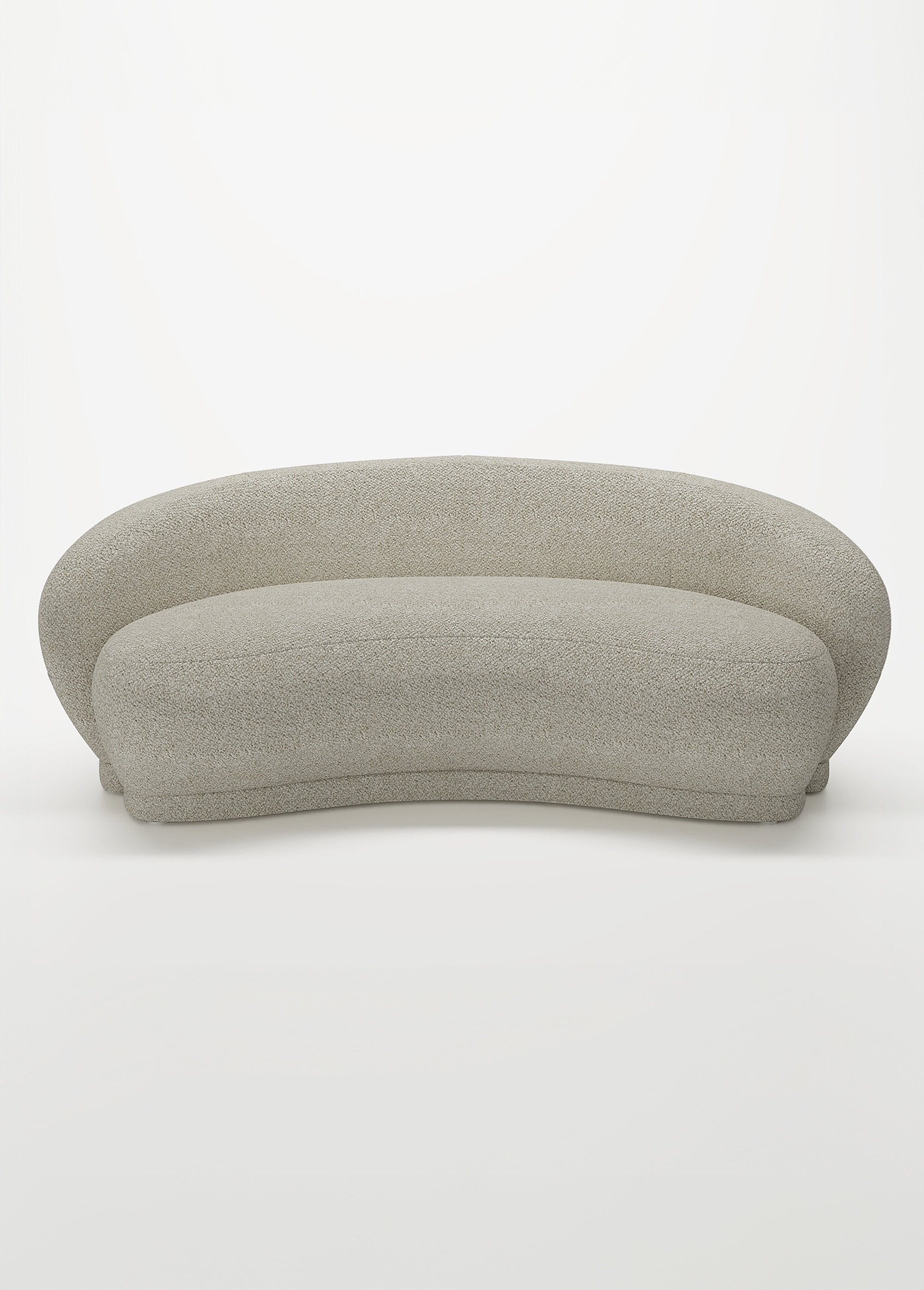 Canapé design minimaliste en tissu BEIGE POT-BIANCA FA2