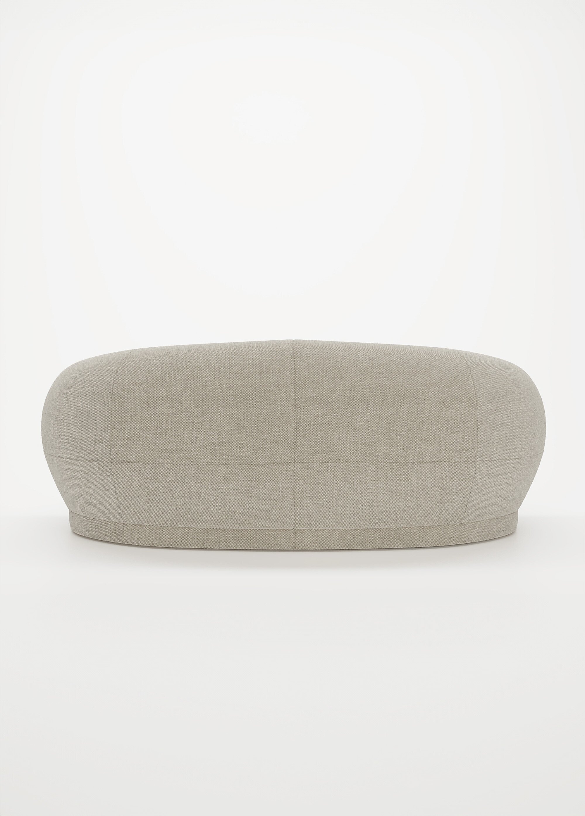 Canapé design minimaliste en tissu BEIGE POT-BIANCA DO1