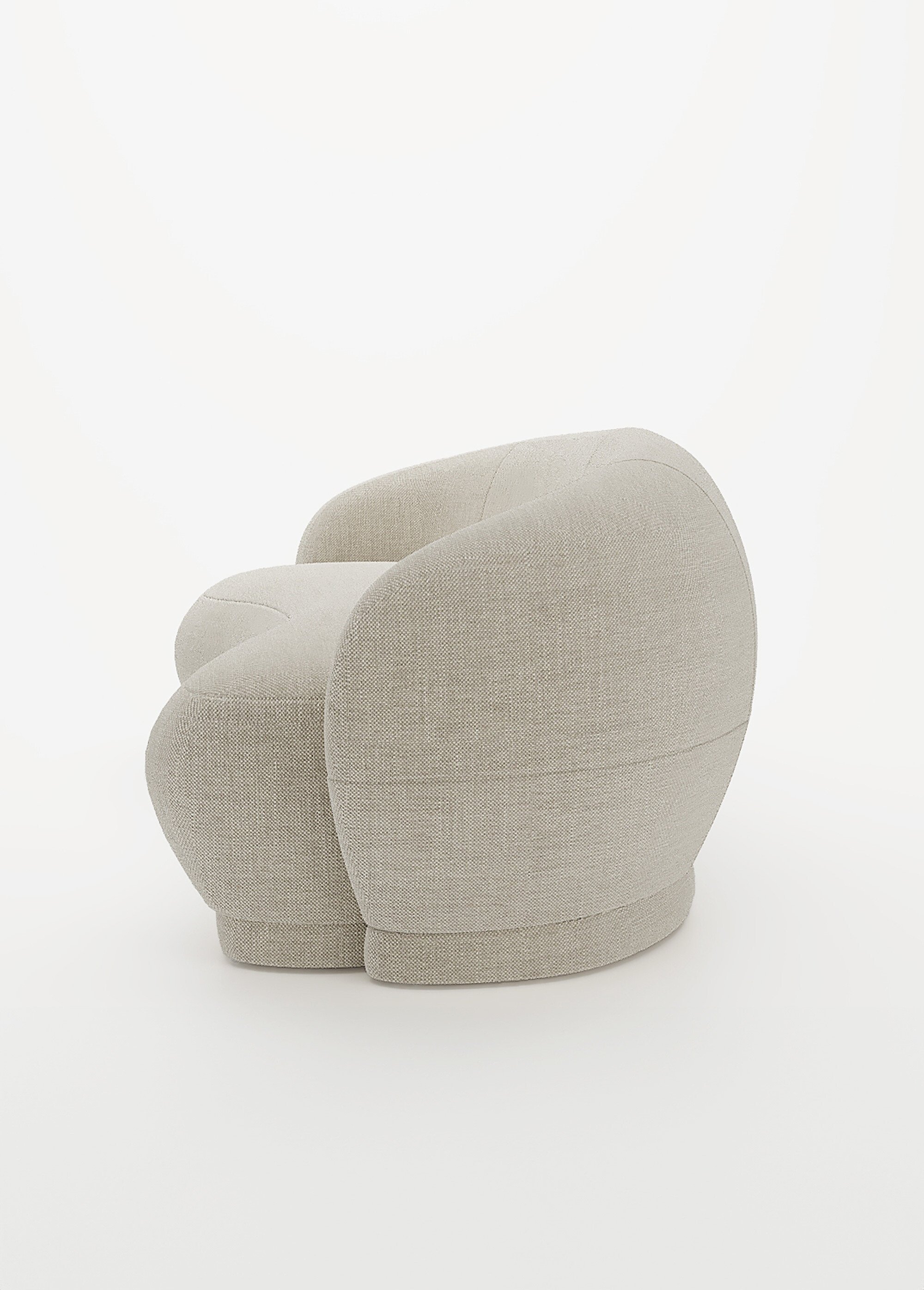 Canapé design minimaliste en tissu BEIGE POT-BIANCA DR1