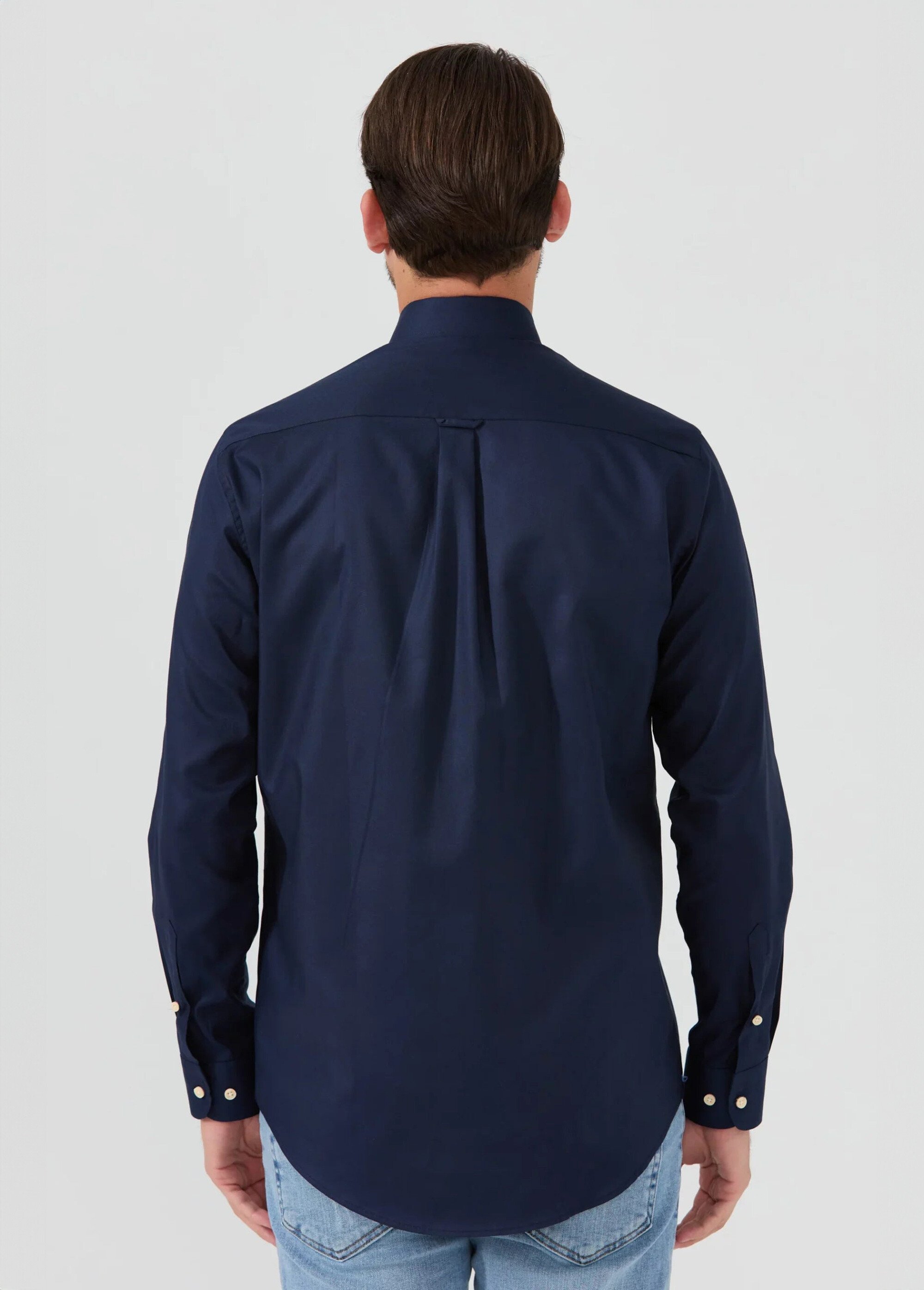 Chemise chic avec col américain Homme Bleu MFKCYRIL DO1