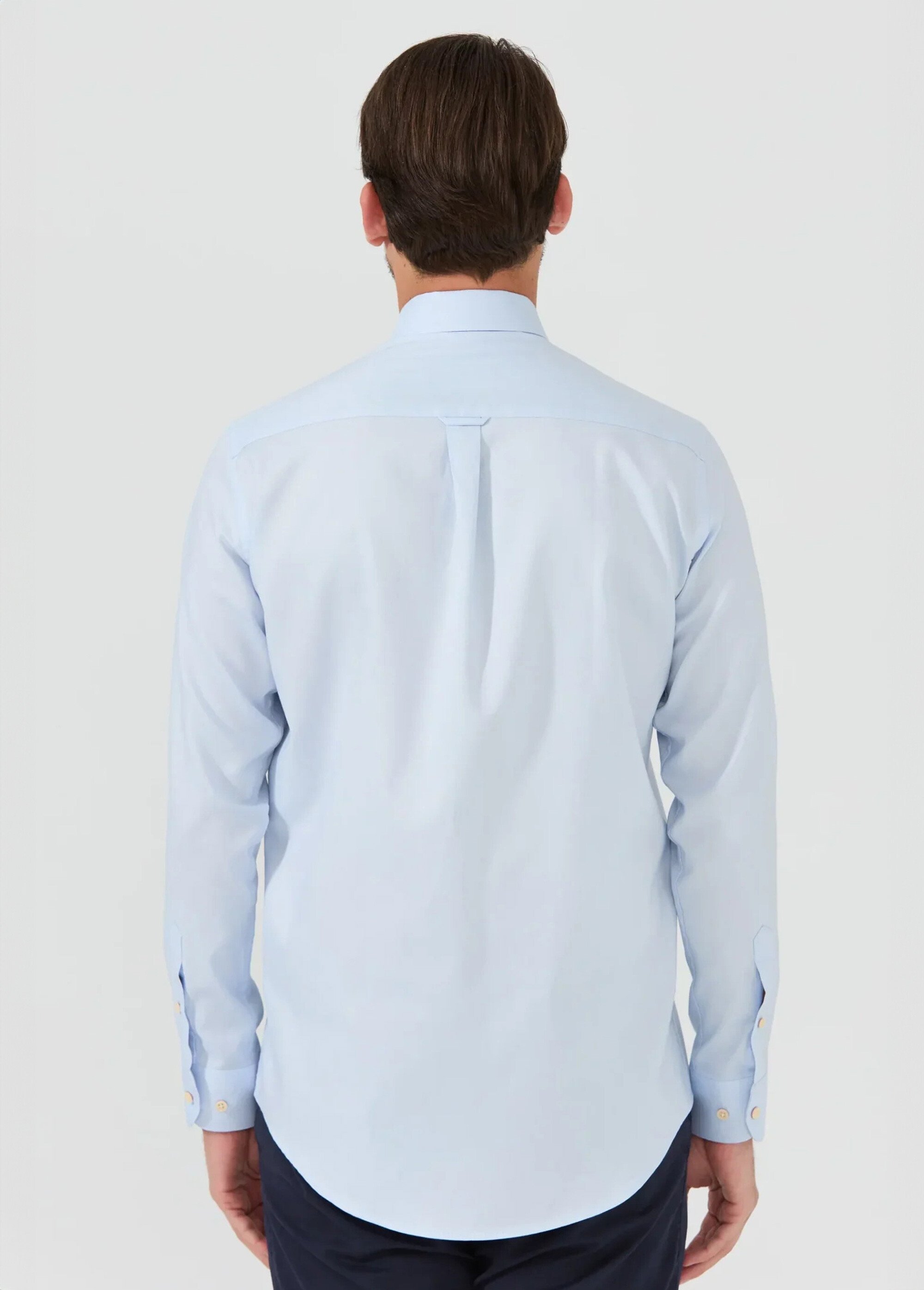 Chemise chic avec col américain Homme Bleu MFKCYRIL DO1