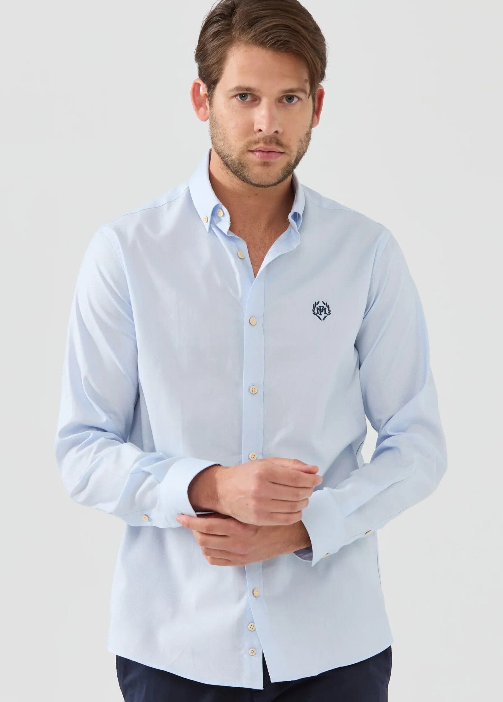 Chemise chic avec col américain