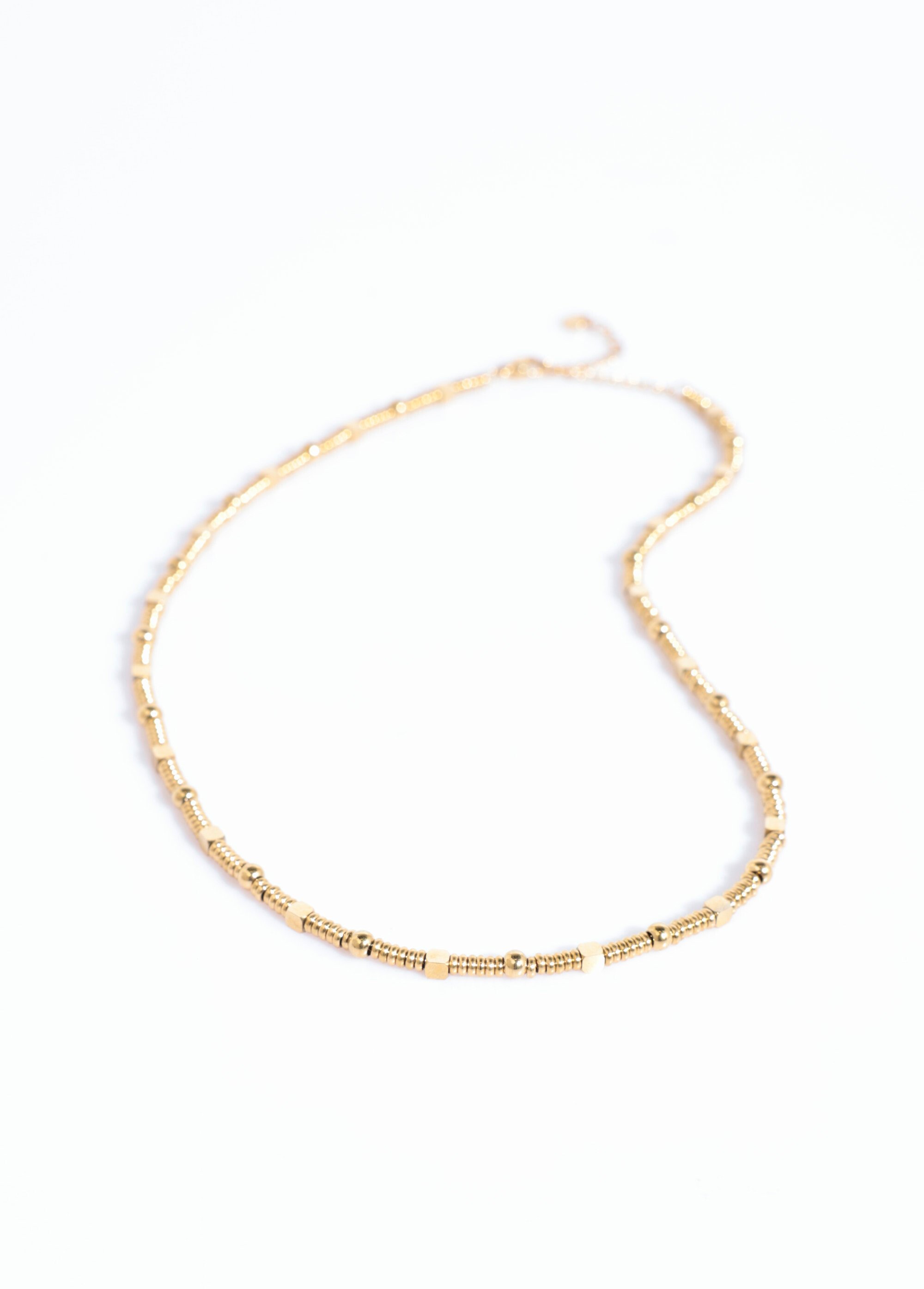 Collier maille souple acier inoxydable Doré AE-CO812251 DE1