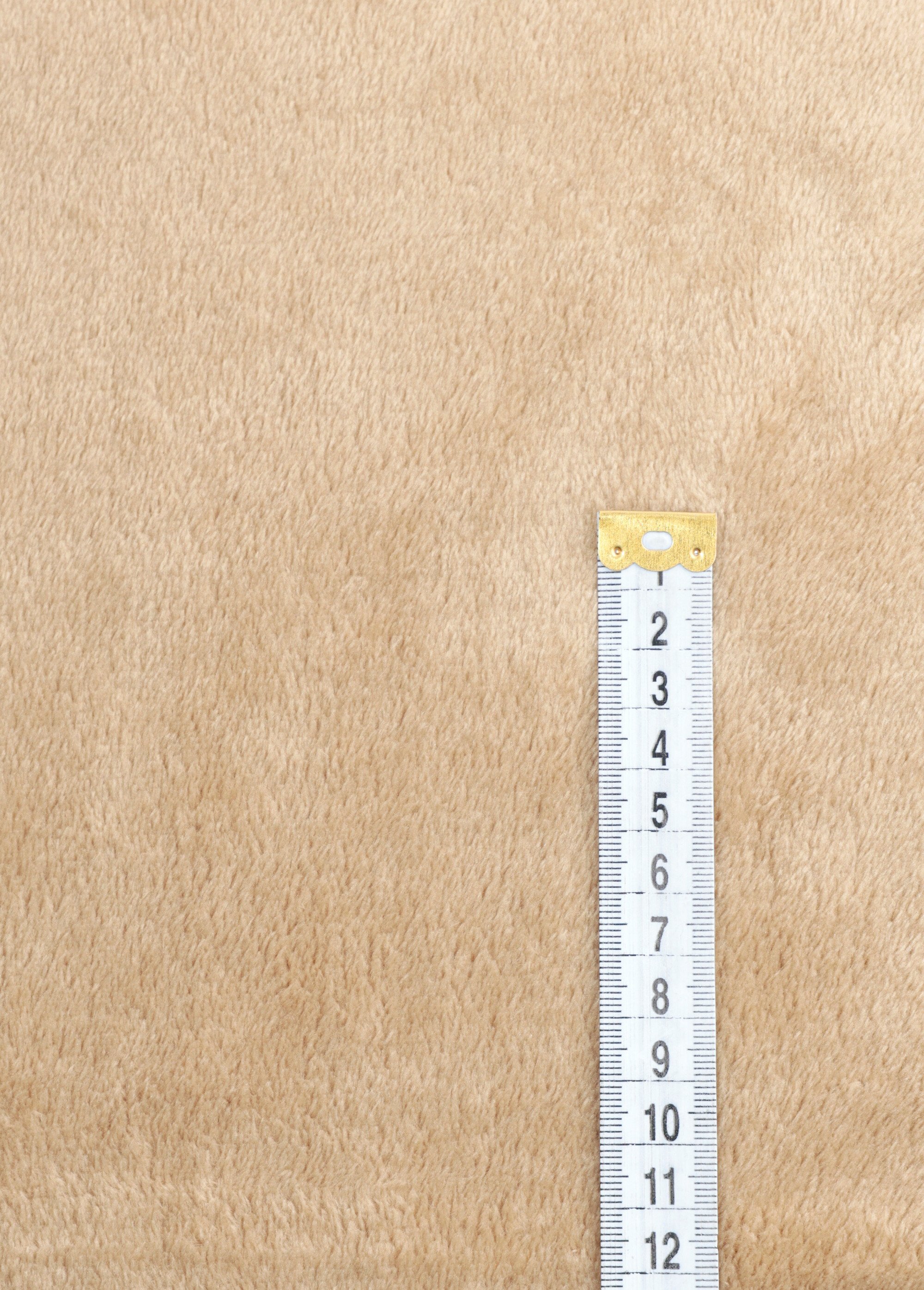 Coupon tissu, polaire double face 3T MARRON COT97342 DE1