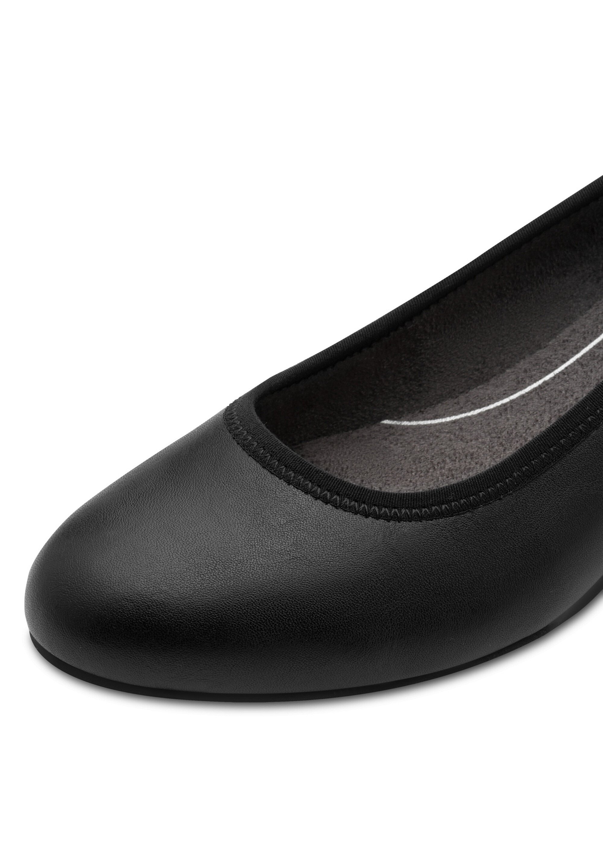 Escarpins irisés à talon bout rond Femme Noir JAN82236042 DE1