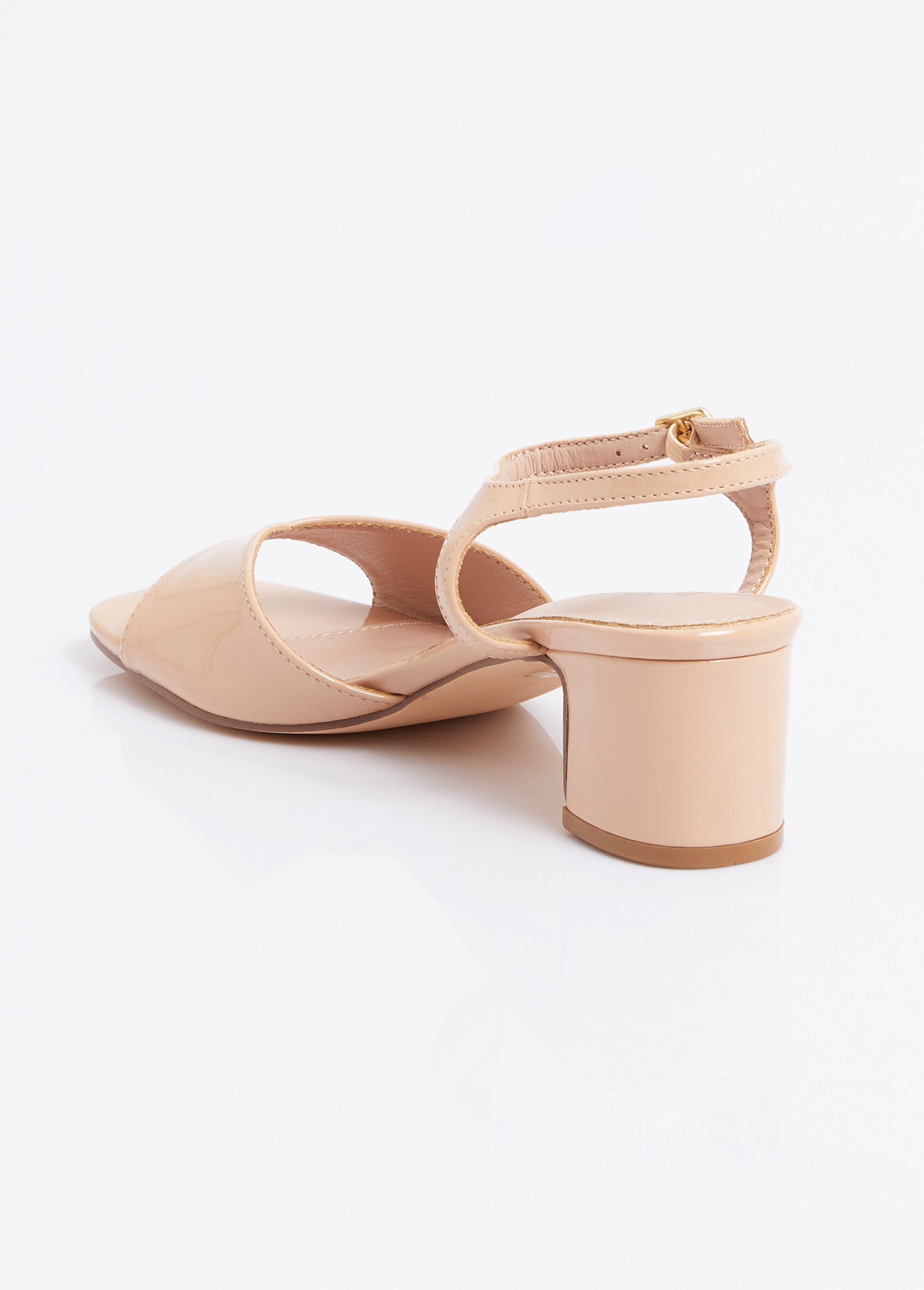 Escarpins vernis bout ouvert fantaisie Femme VERNIS NUDE MYSSV5042 DO1