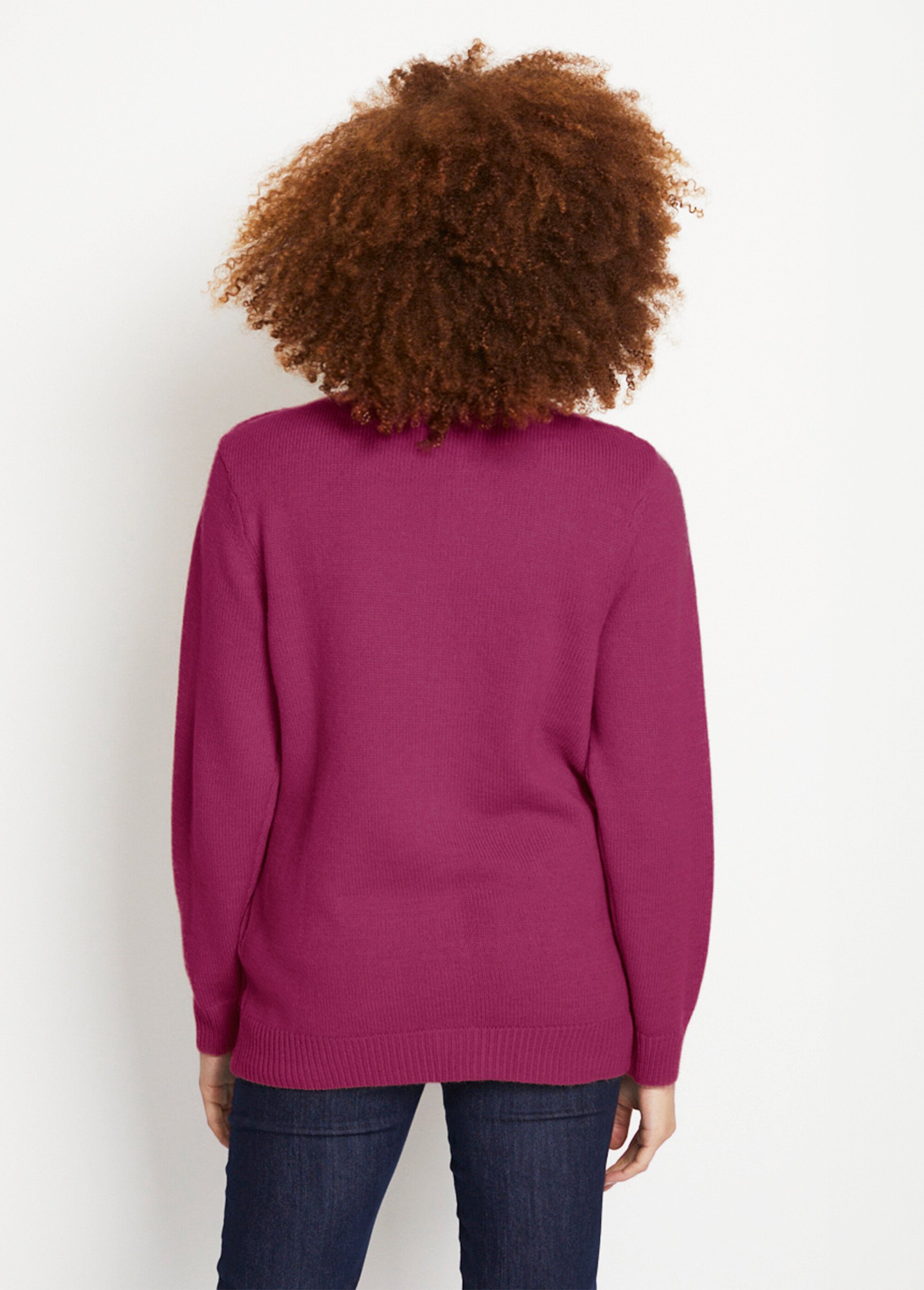 Gilet col montant zippé Femme Violet PARMAIN DO1