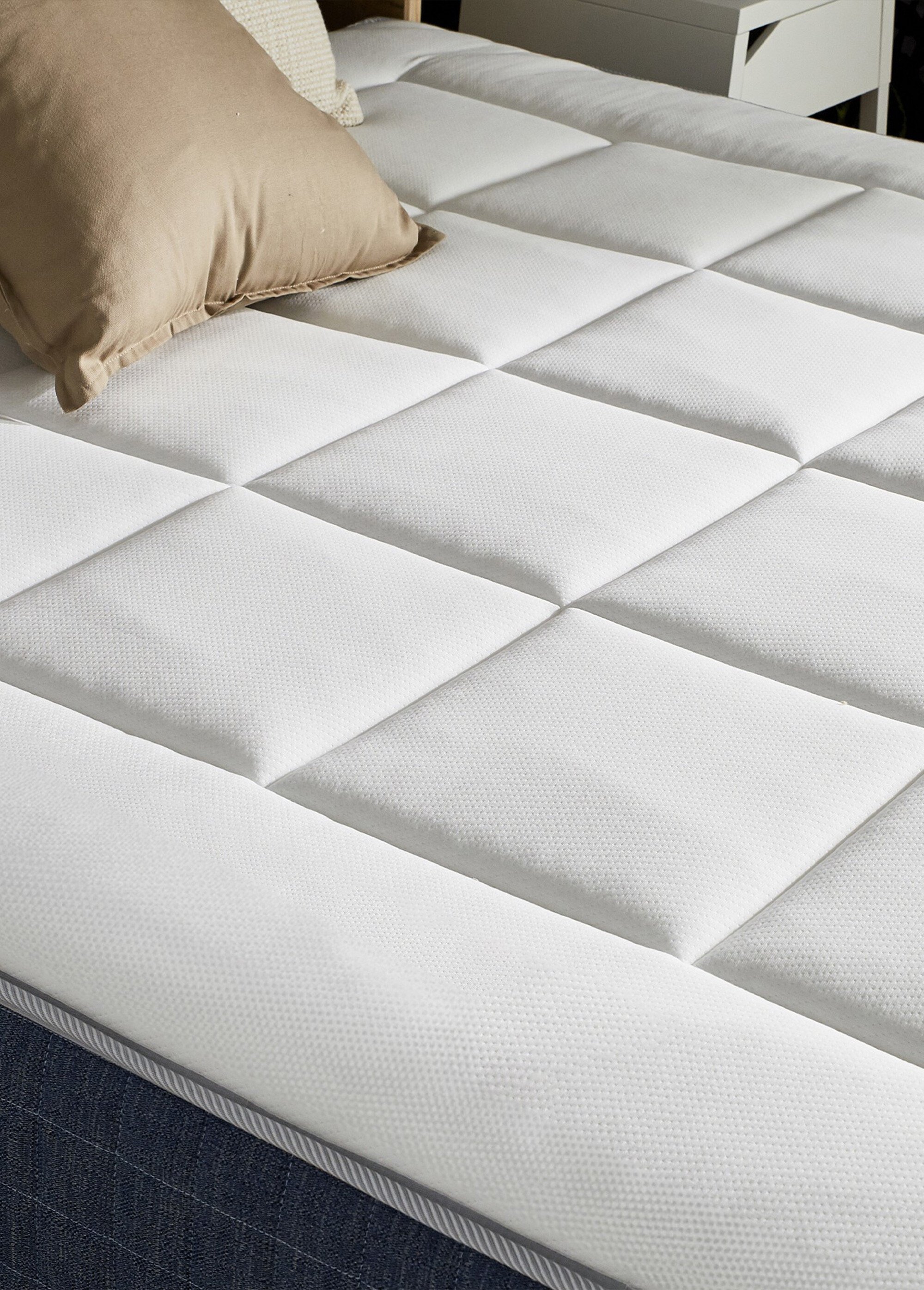 Matelas ressorts et mémoire de forme, haut. 28cm BLANC AFI-ROSE DE1