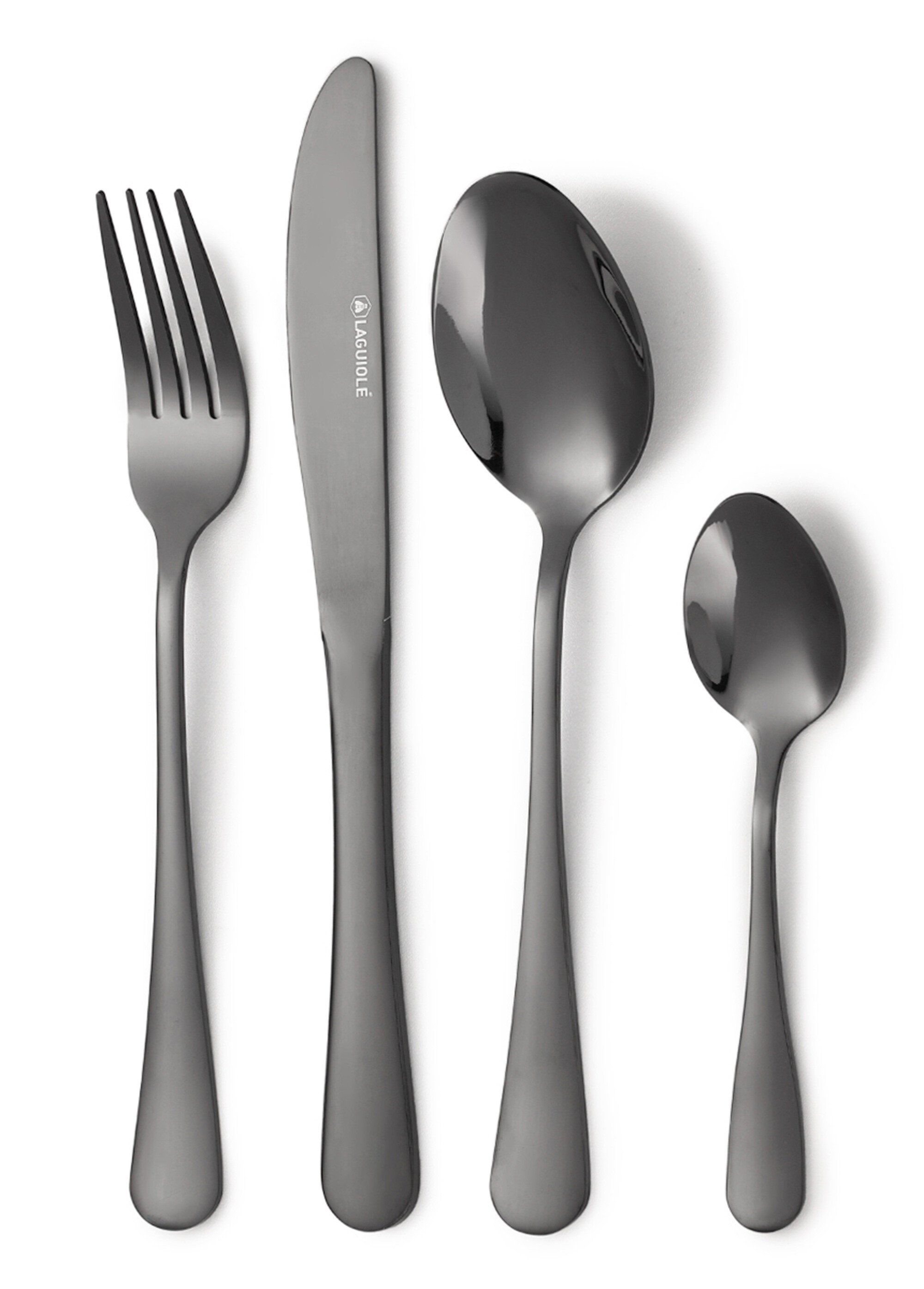 Ménagère 24 pièces inox PVD brillant foncé Eclat