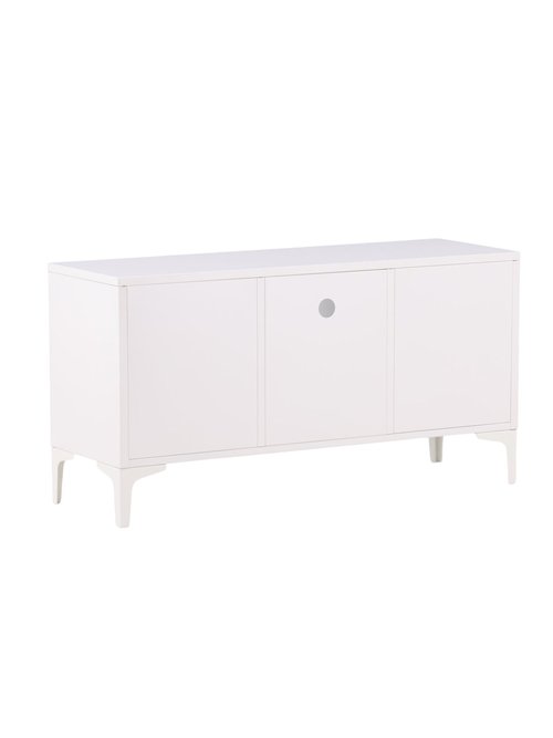 Meuble bas 2 portes 2 tablettes en acier BLANC VEN-15618 DO1