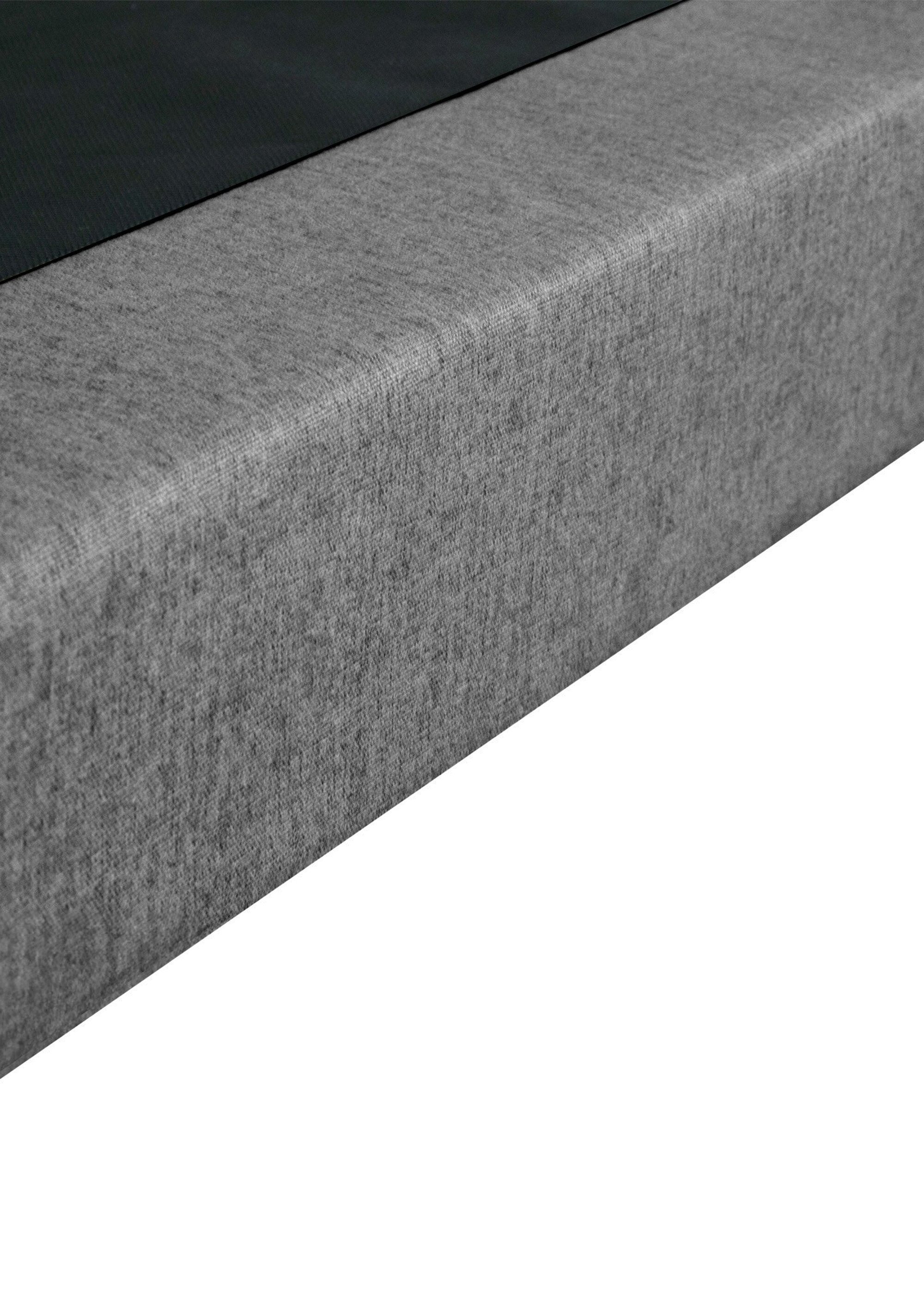 Sommier tapissier 11cm à lattes + pieds 12cm GRIS AFI-SAUGE DE4