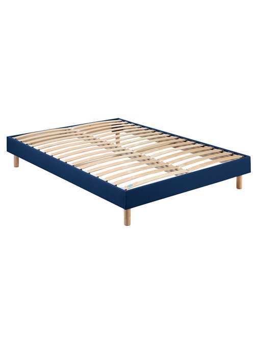 Sommier tapissier à monter soi-même, à lattes BLEU MER-SOM-SELFKIT FA1