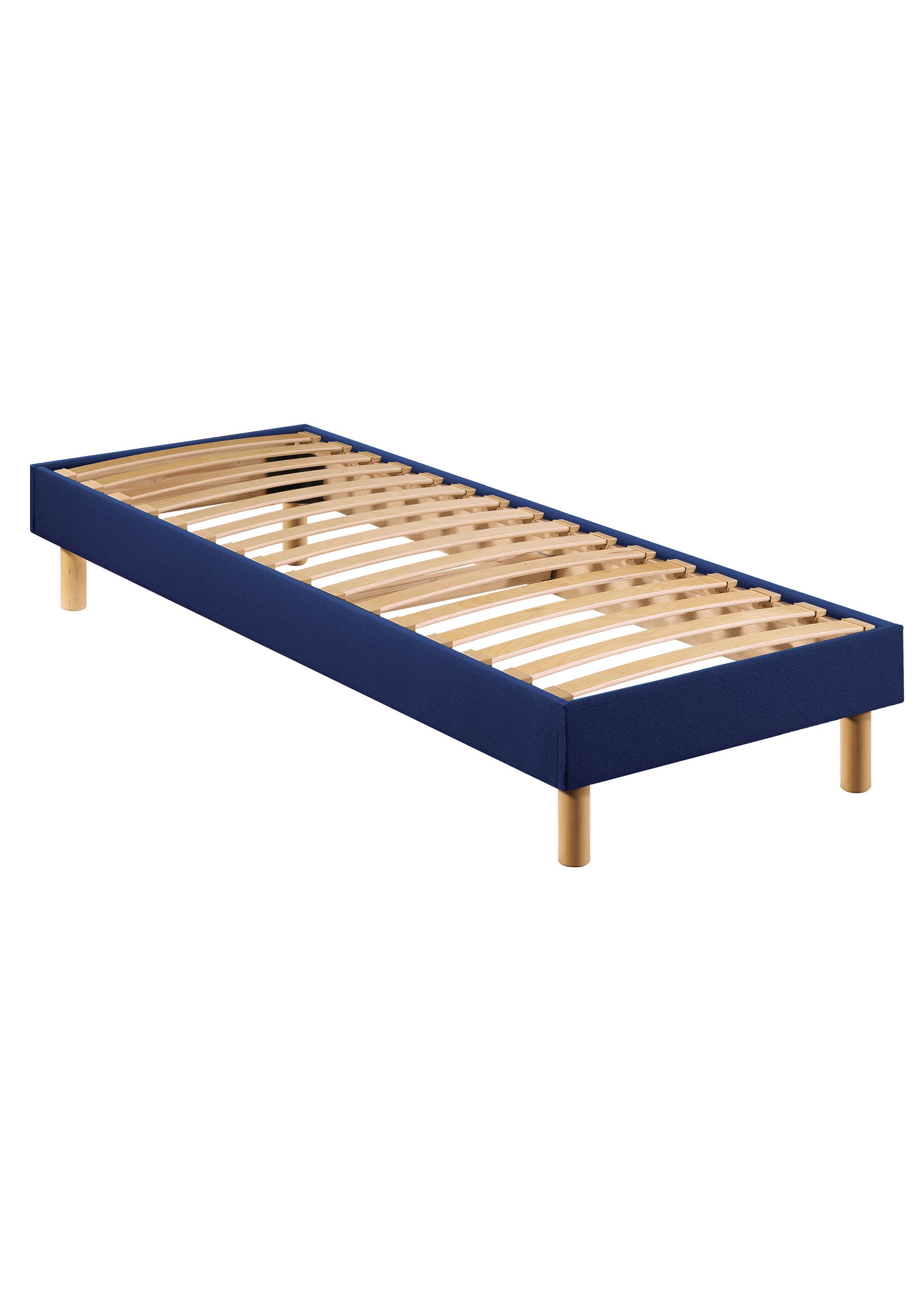 Sommier tapissier à monter soi-même, à lattes BLEU MER-SOM-SELFKIT FA2