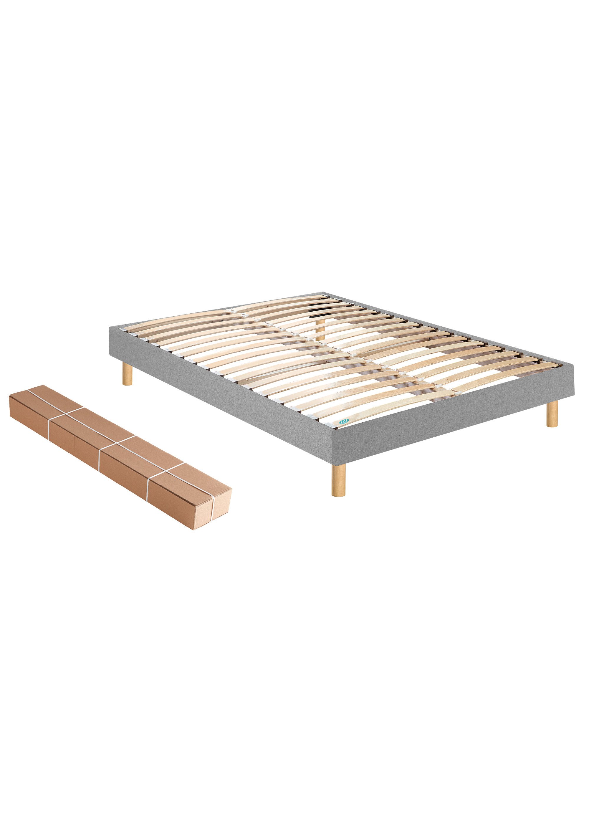 Sommier tapissier à monter soi-même, à lattes GRIS MER-SOM-SELFKIT DE2