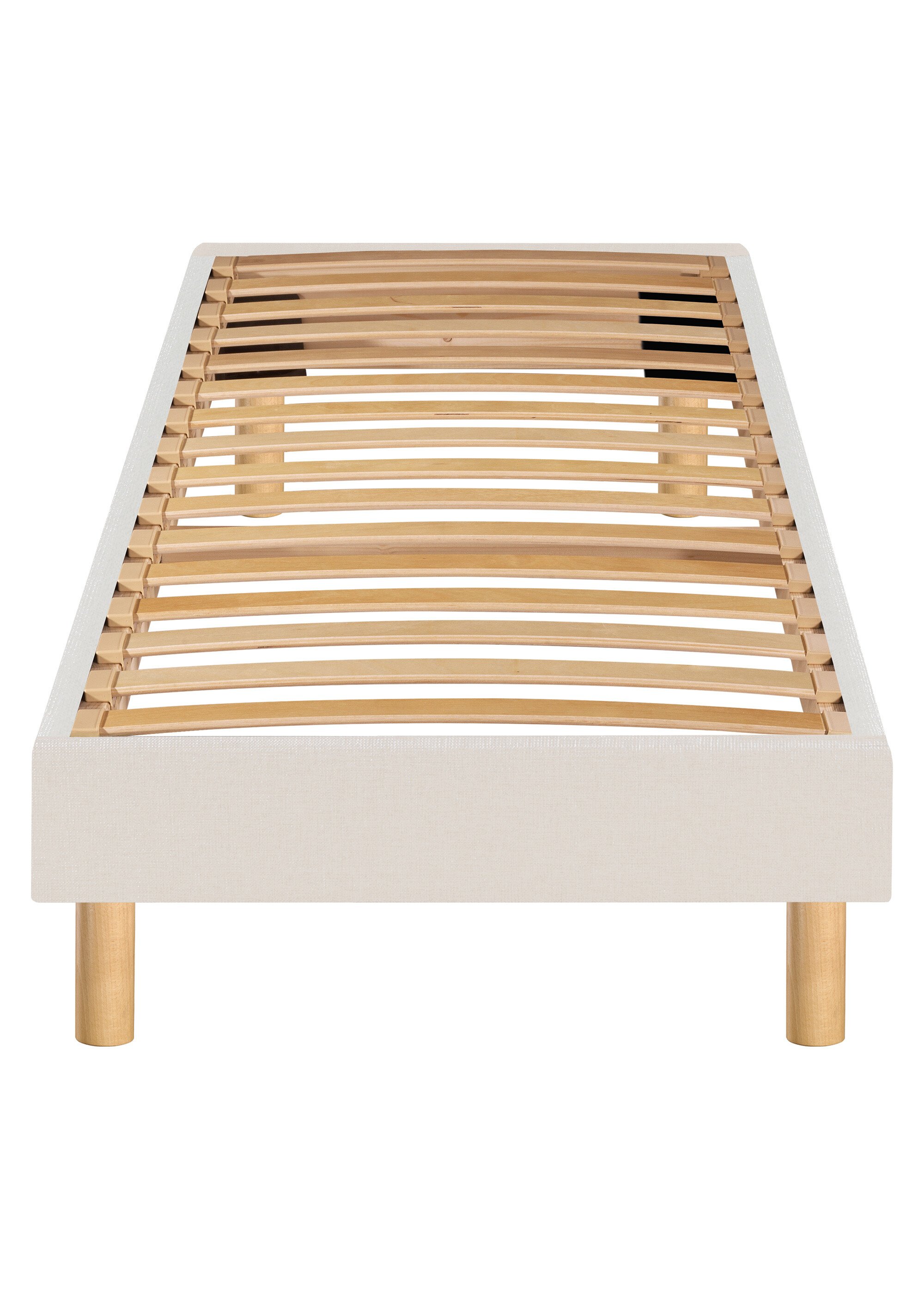 Sommier tapissier à monter soi-même, à lattes BLANC MER-SOM-SELFKIT DE4