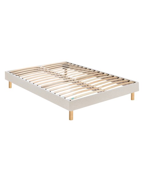 Sommier tapissier à monter soi-même, à lattes BLANC MER-SOM-SELFKIT FA1