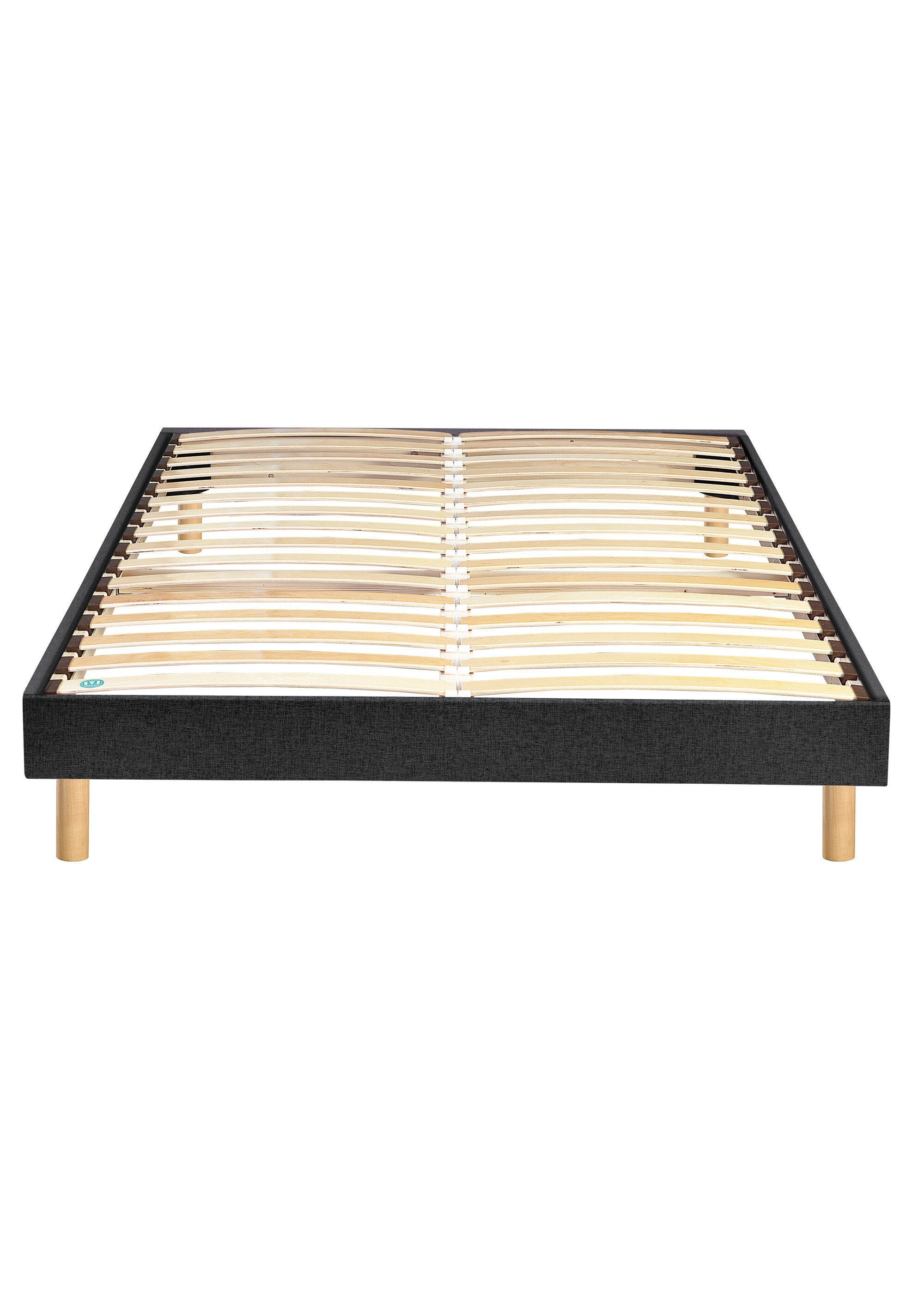 Sommier tapissier à monter soi-même, à lattes NOIR MER-SOM-SELFKIT DE3