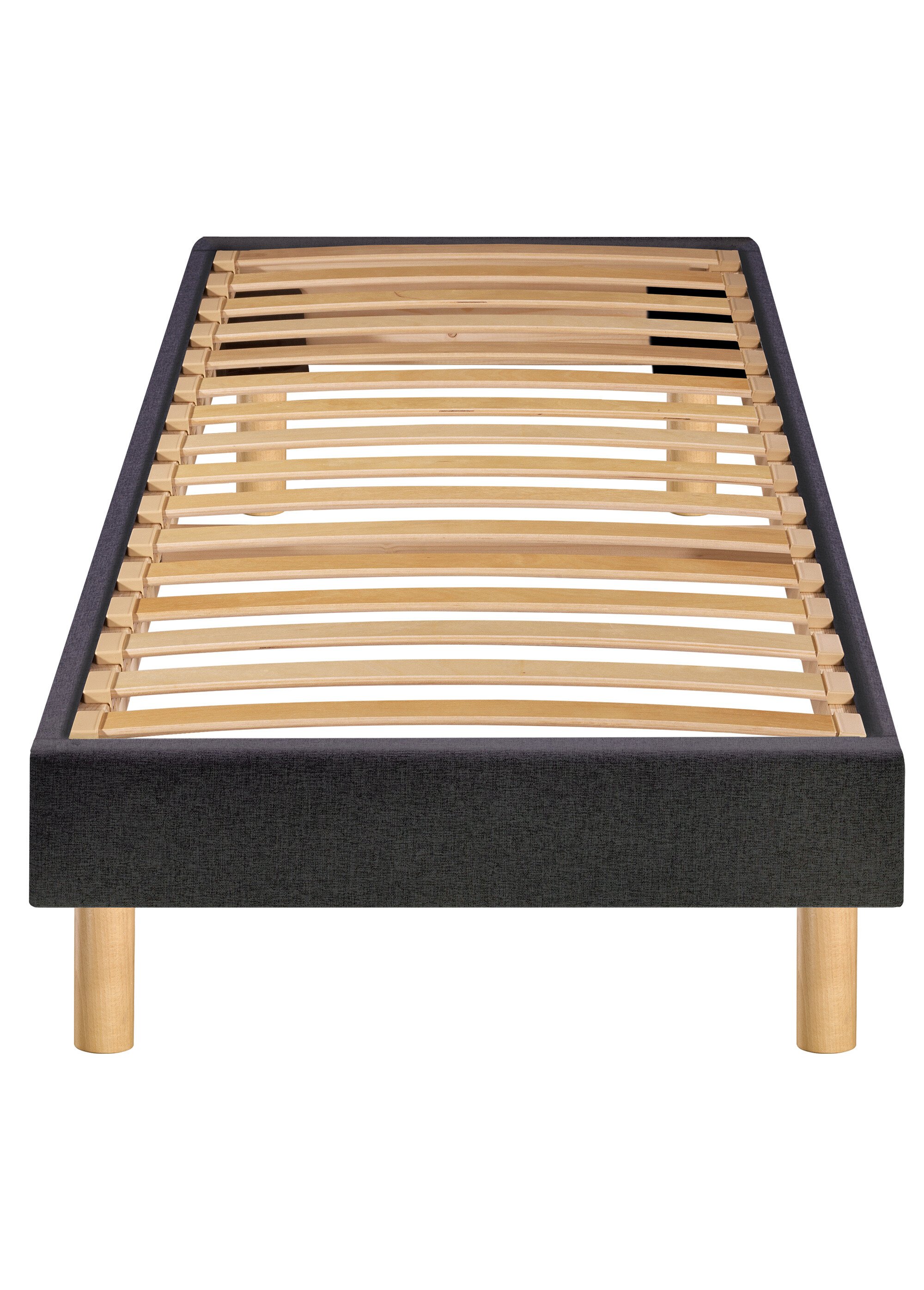 Sommier tapissier à monter soi-même, à lattes NOIR MER-SOM-SELFKIT DE4