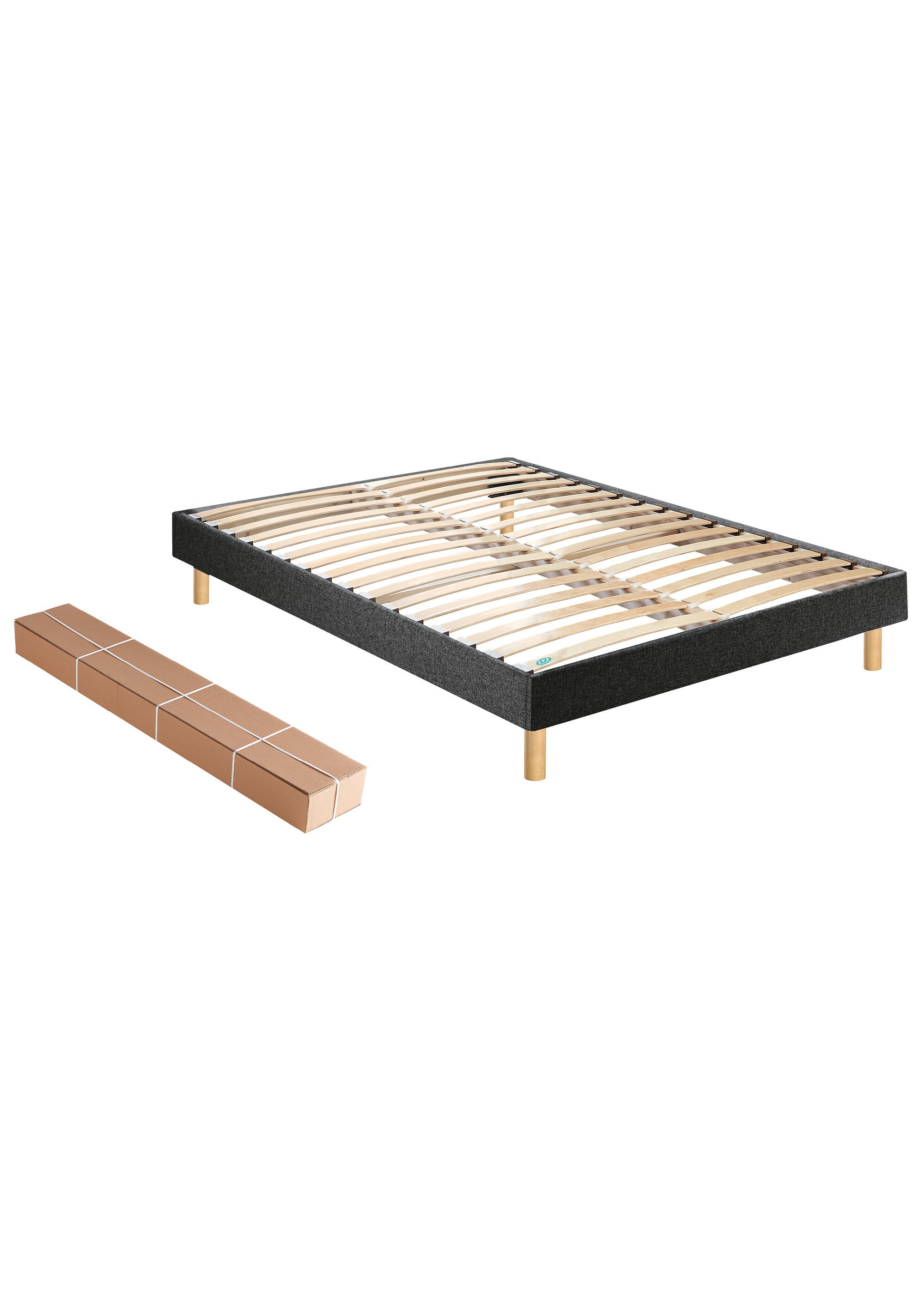 Sommier tapissier à monter soi-même, à lattes GRIS MER-SOM-SELFKIT DE2