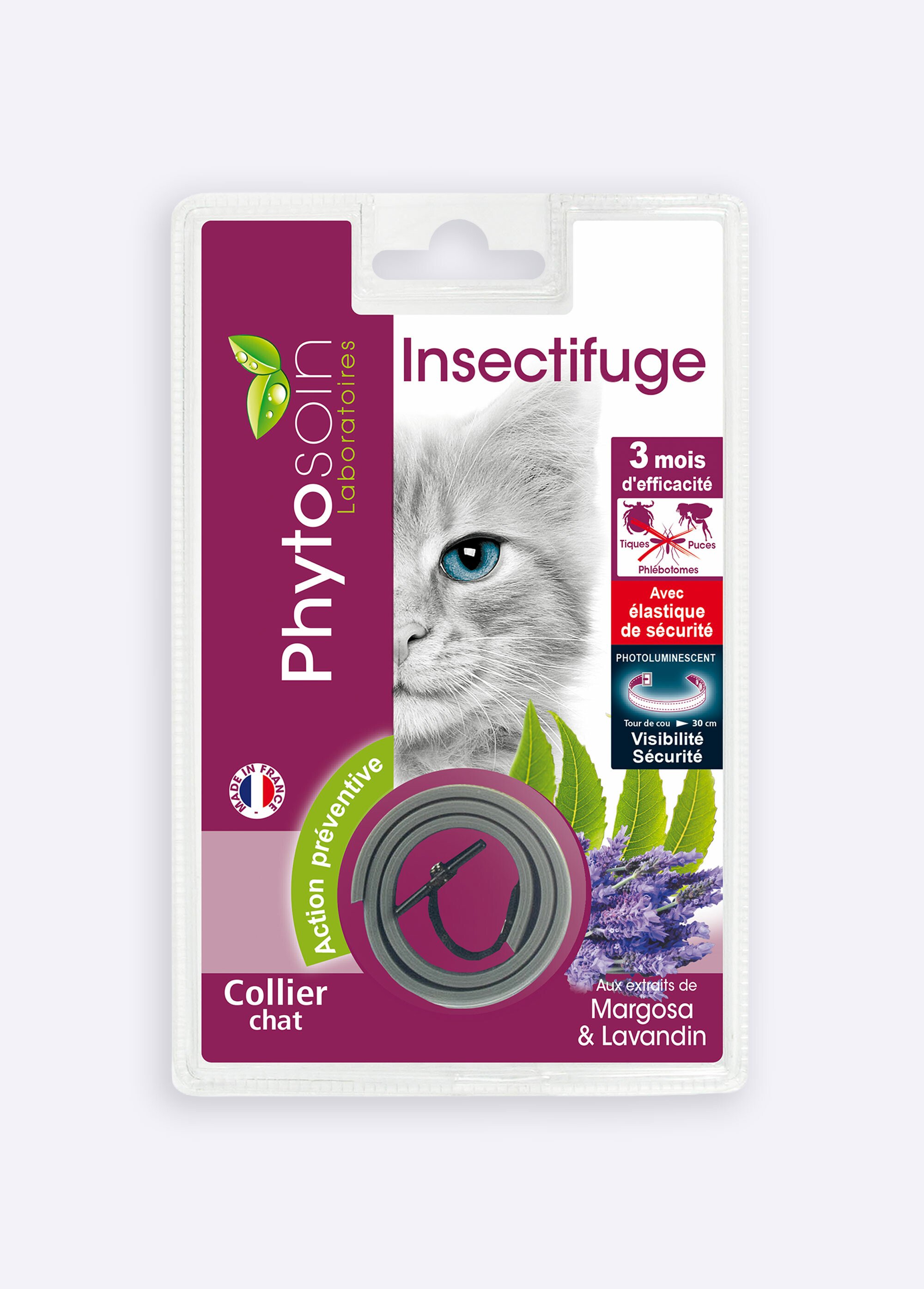 Collier insectifuge pour chat