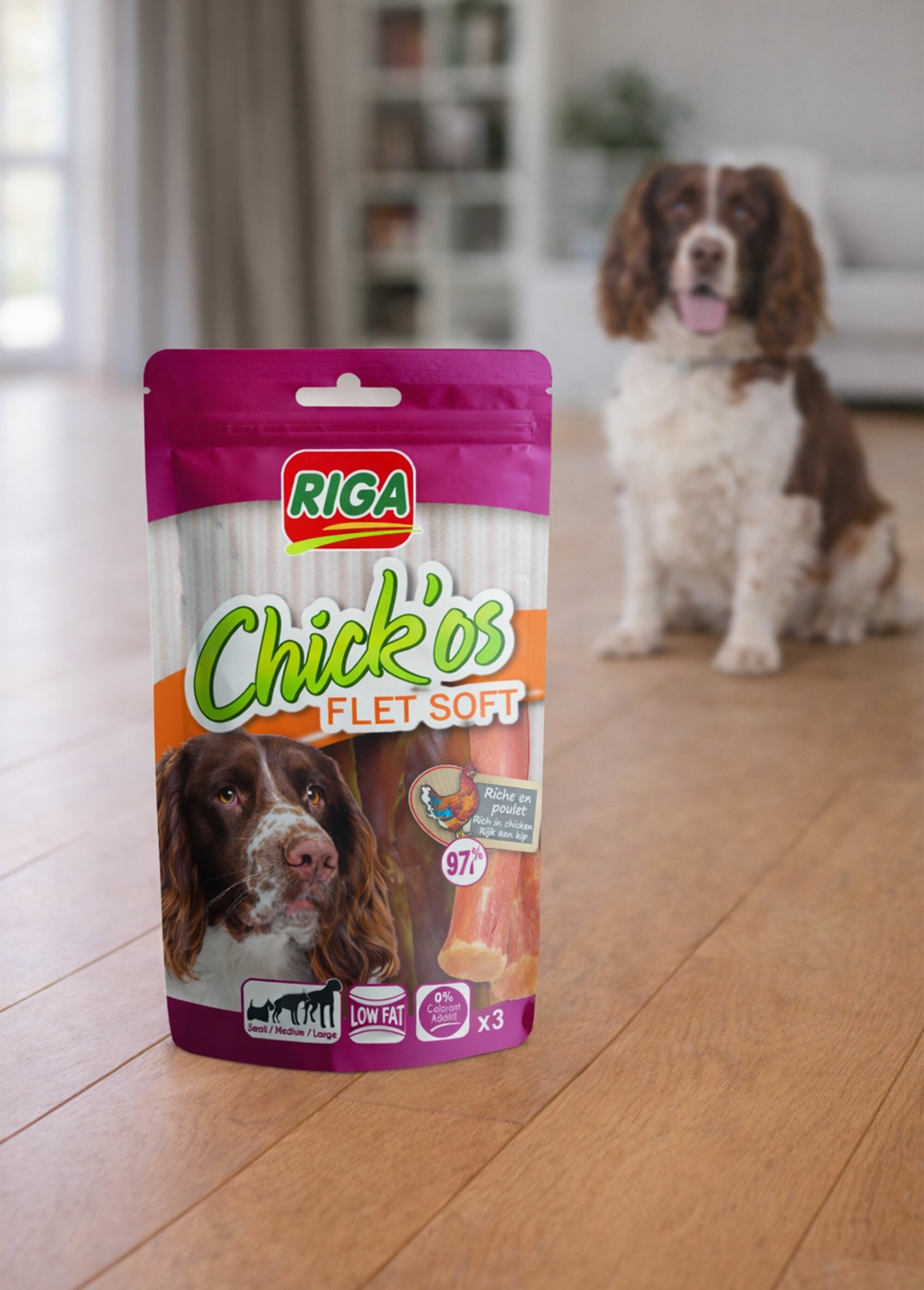 Filets soft poulet, pour chien MARRON RIG-00004626EL SI1