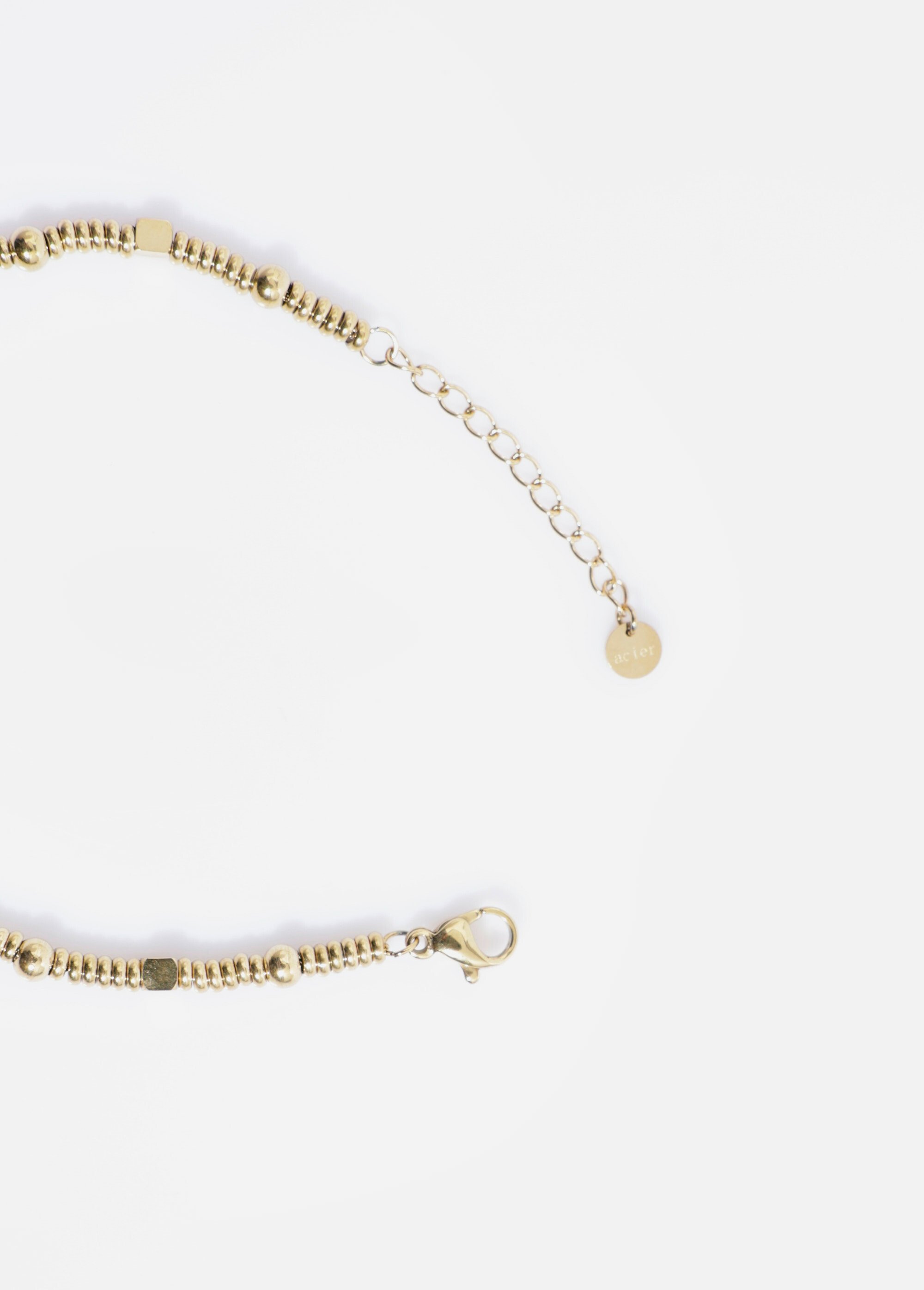 Bracelet maille souple acier inoxydable