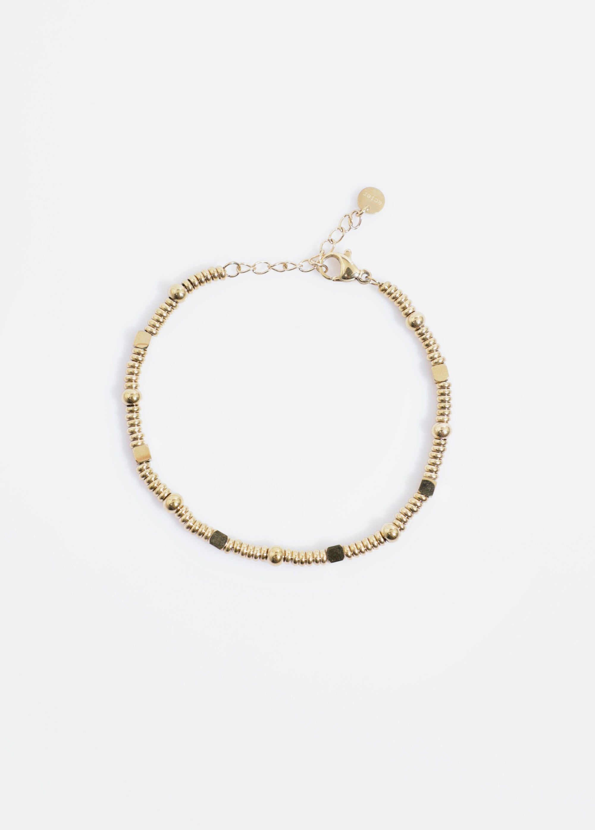 Bracelet maille souple acier inoxydable Doré AE-BRA812252 FA1