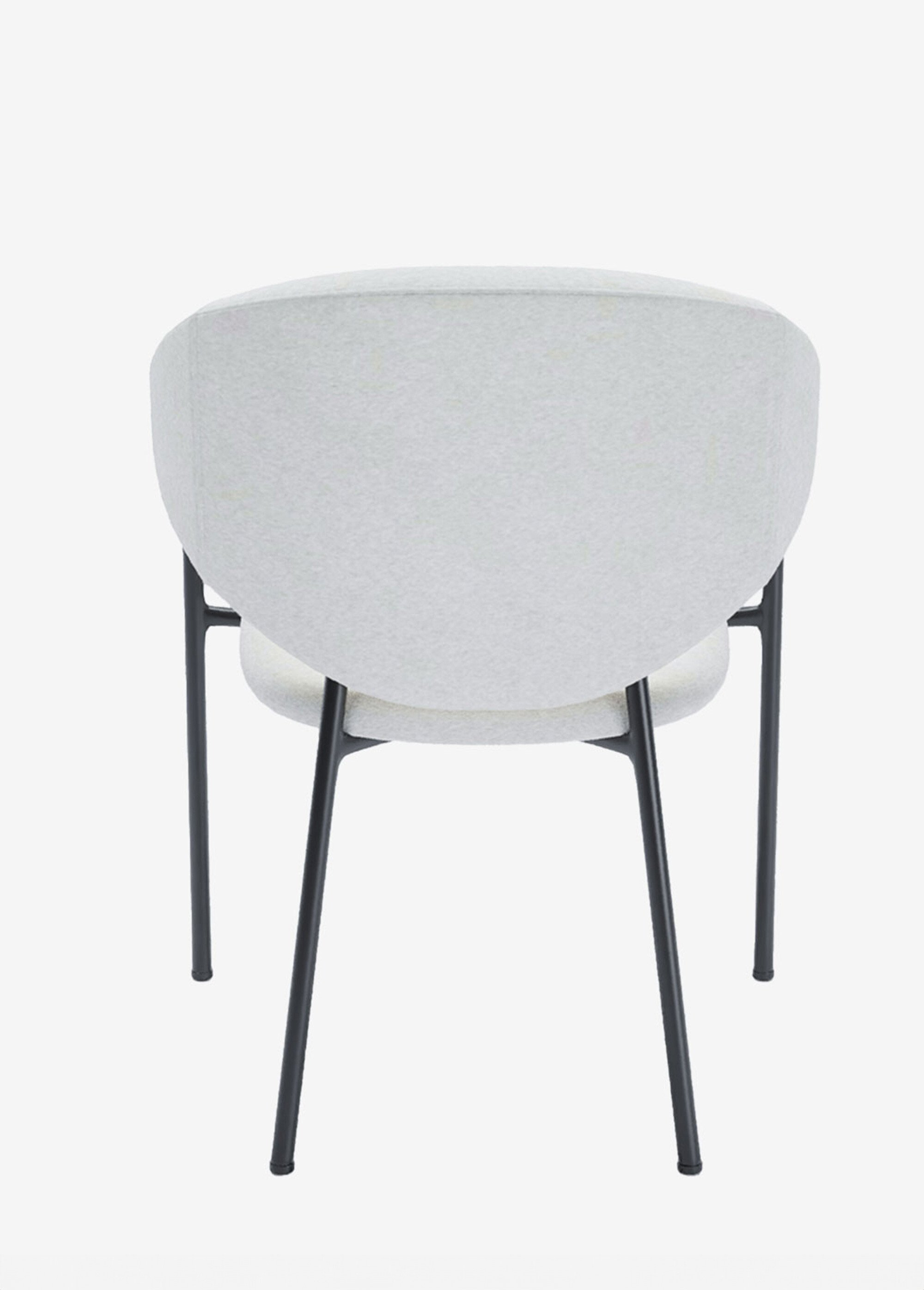 Chaises velours design avec accoudoirs VELOUR BEIGE POT-JEANNE DO1